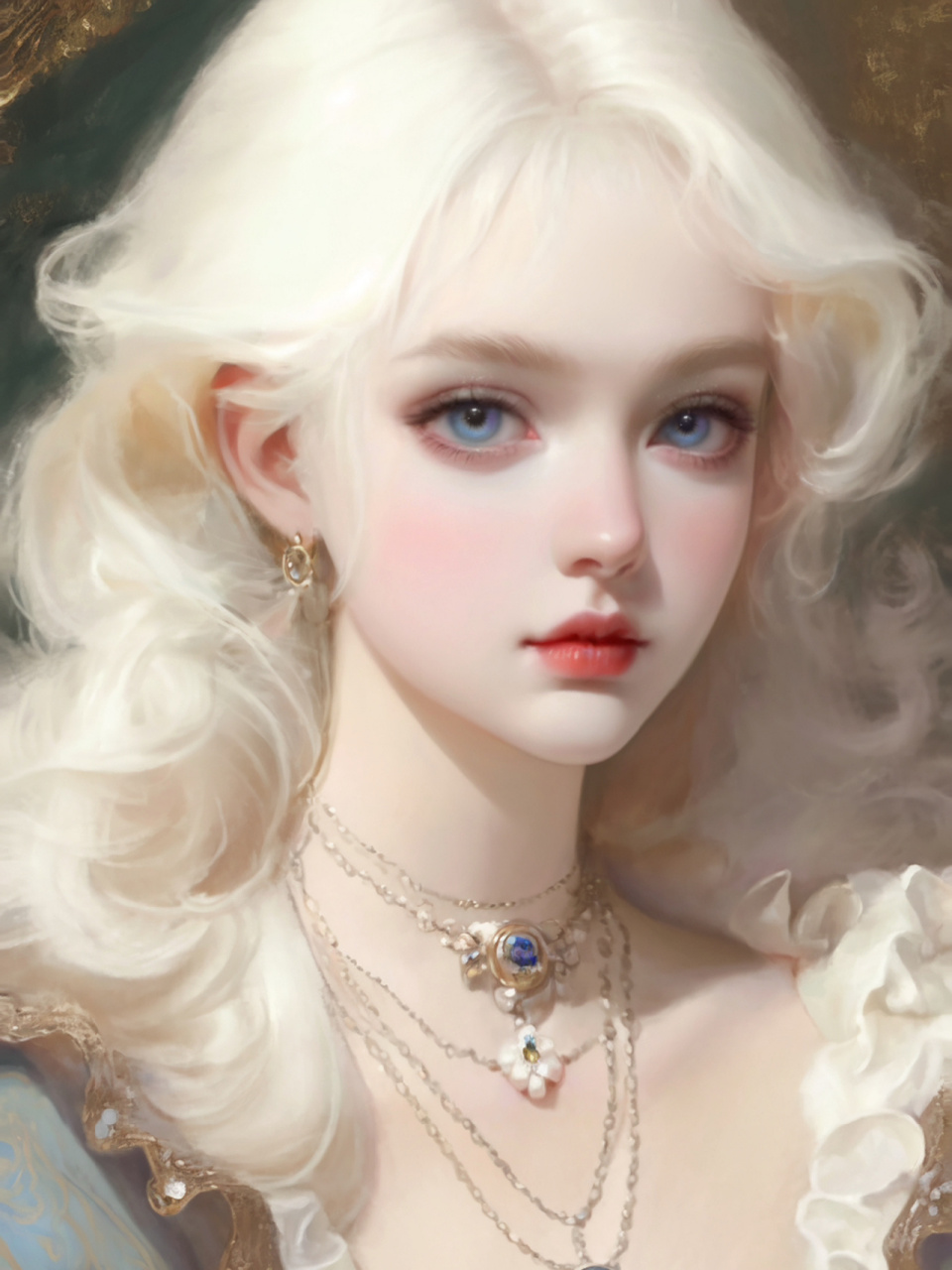 美人图 | 千金肖像·蓝·(二十九) 昨天更了蓝黑发 今天来一个浅金发