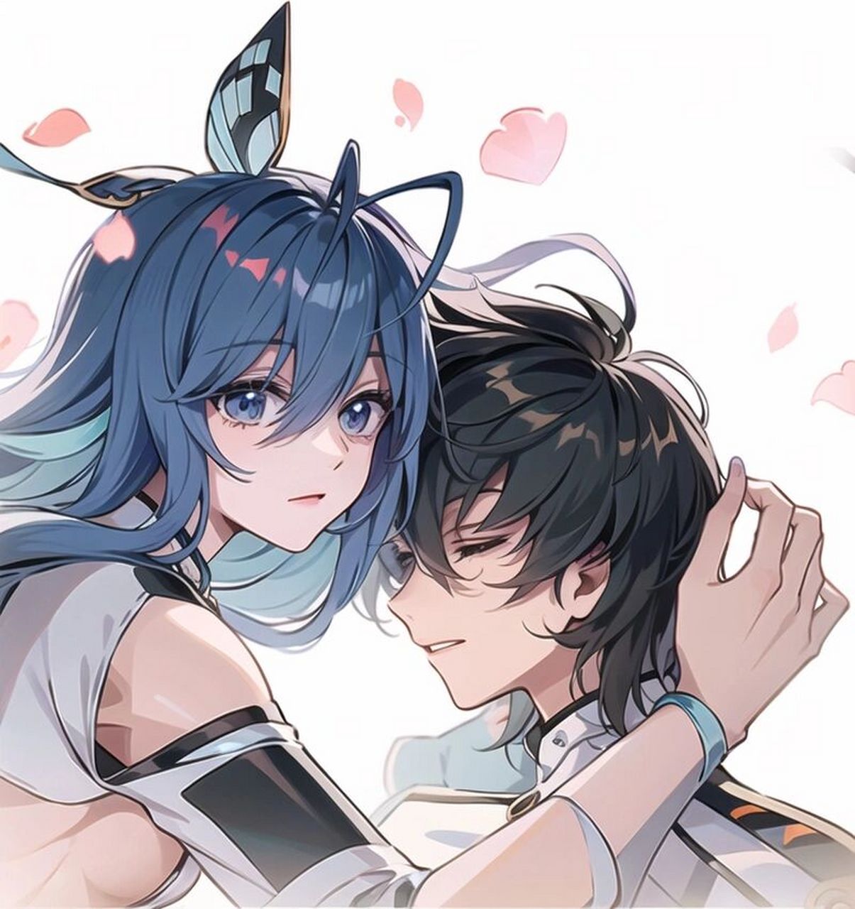 ai竟然把雨浩换回了黑发 你别说还挺好看就是第二张…有点像女生