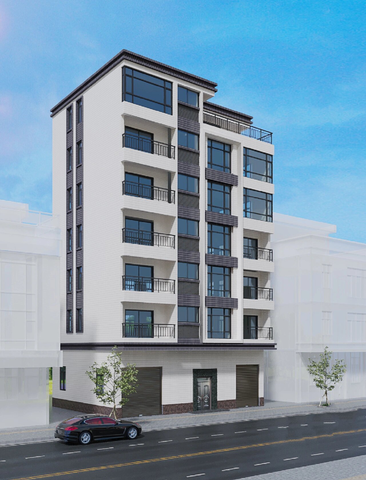 广东潮汕‖六层半商住两用自建房(附平面)