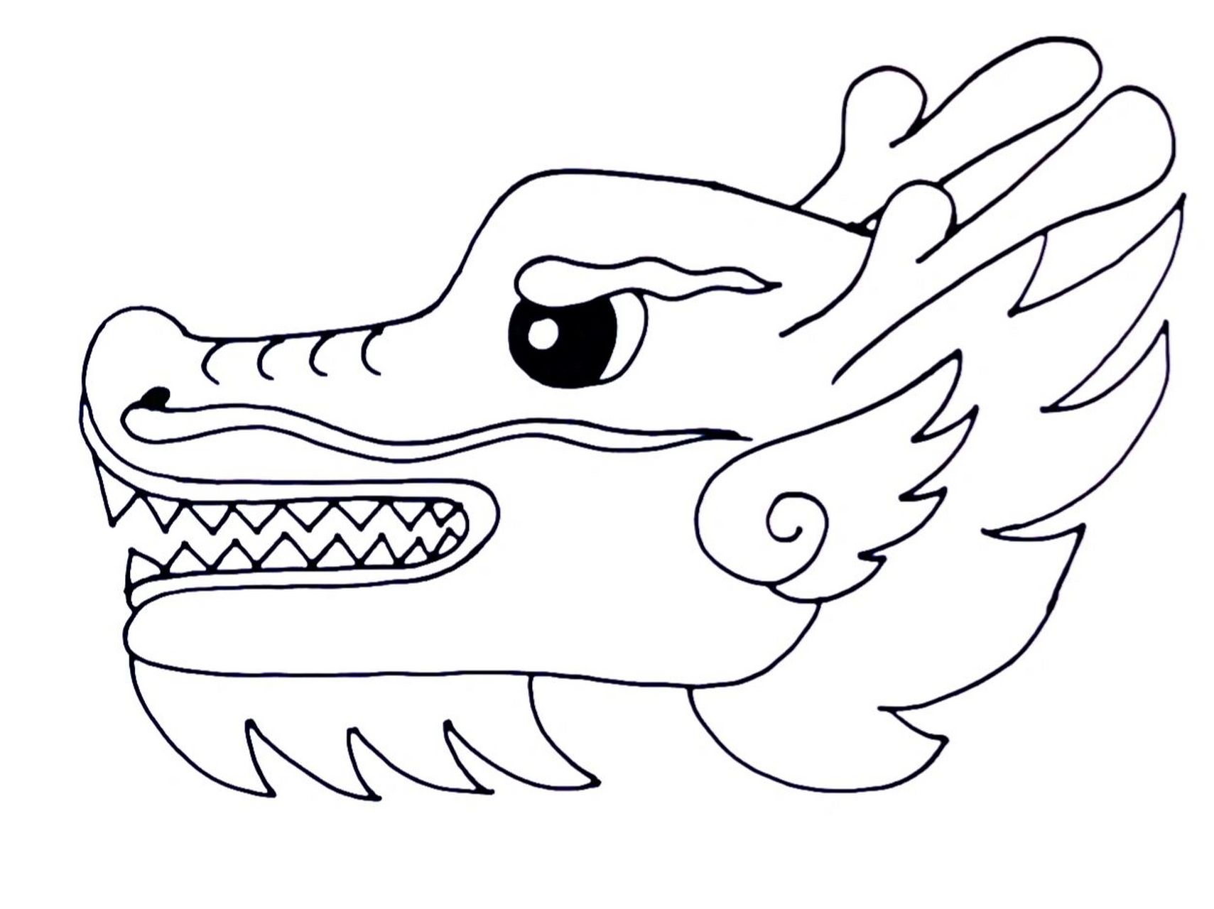 78元宵节端午节舞龙手工步骤图(线稿) 一些小伙伴说缺少画龙的手,那