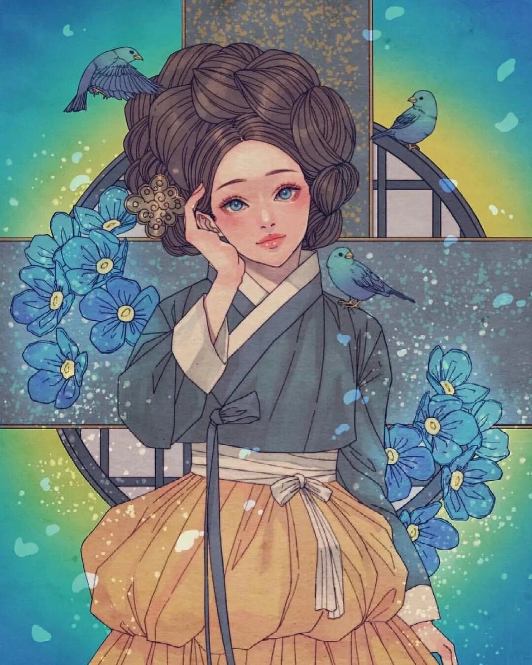 99又一组绝美画风丨来自韩国插画师kimstar kimstar,来自韩国的插画