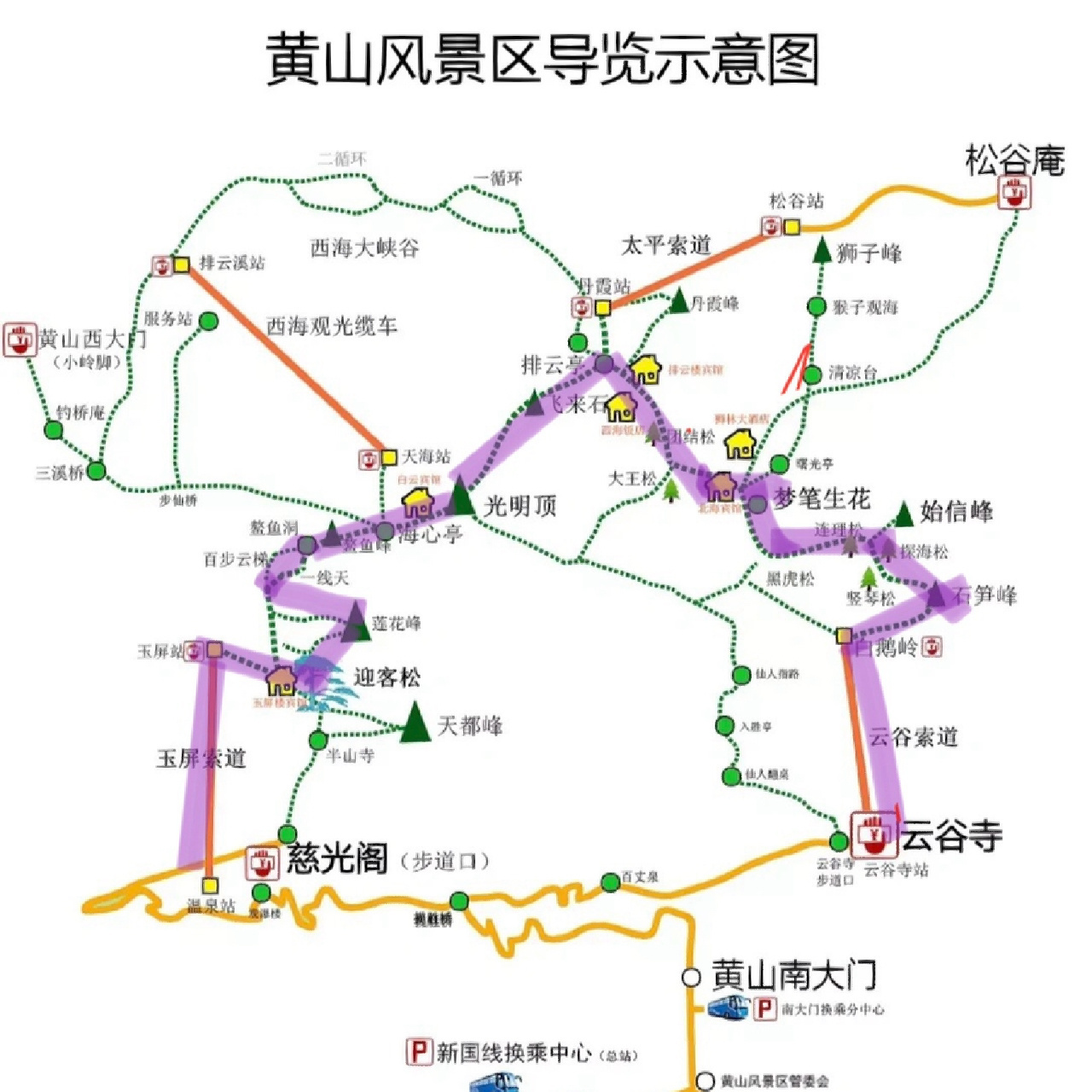 黄山注意事项提问 1.这个路线一天走的完吗?