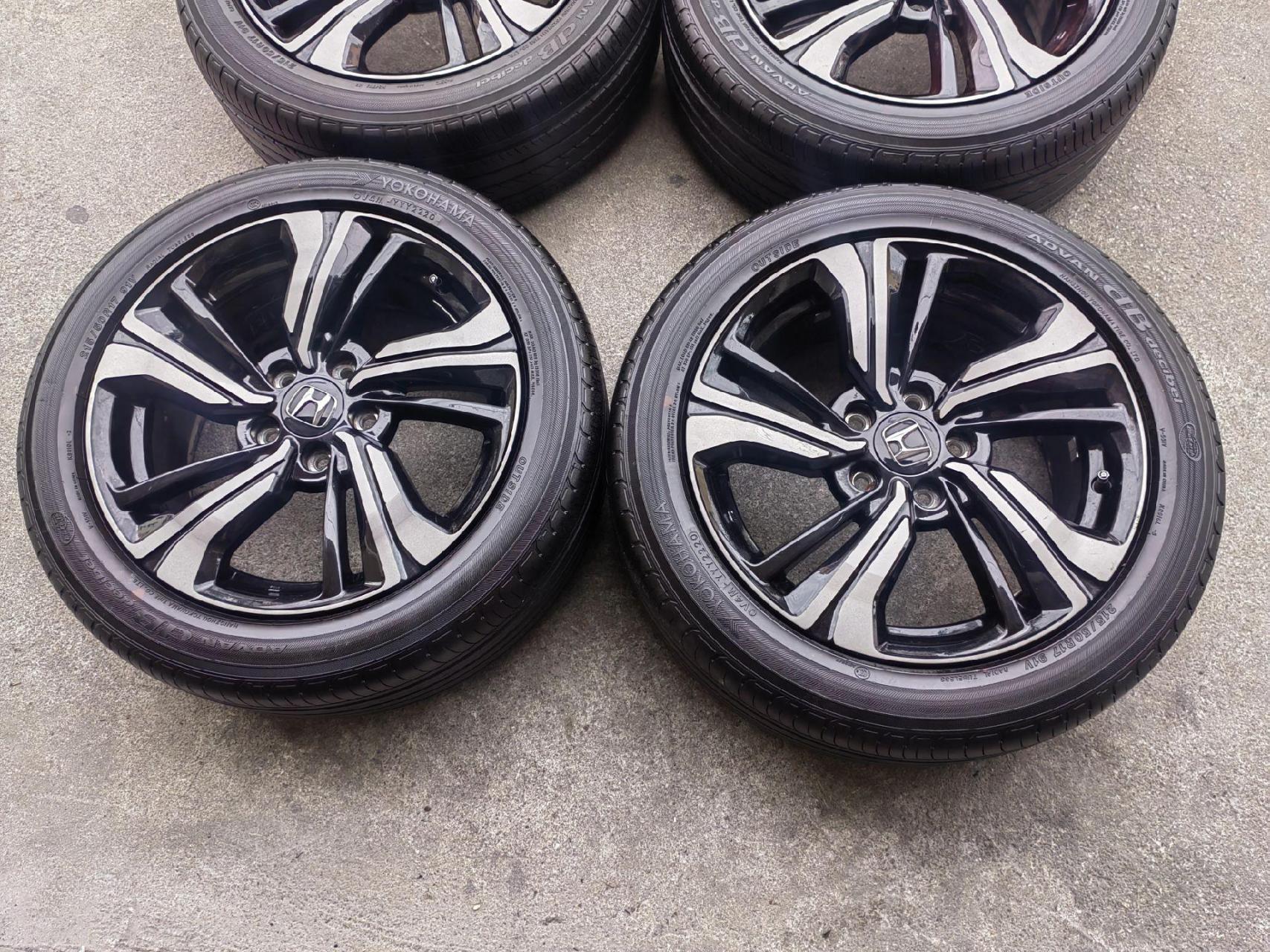 高配十代思域原厂漆黑17寸轮毂带胎,低配升级高配,成色精品,原厂拆车