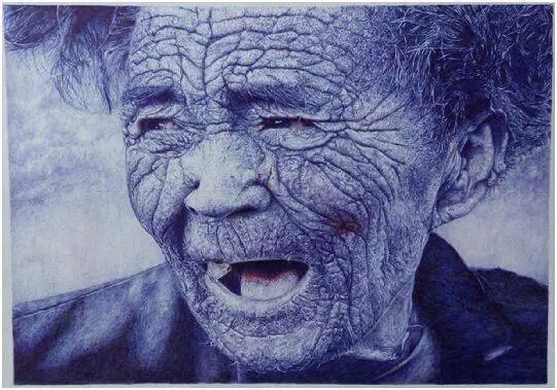 00后圆珠笔绘画走红网络,作品首拍15万元 00后天才画家凌云登,用