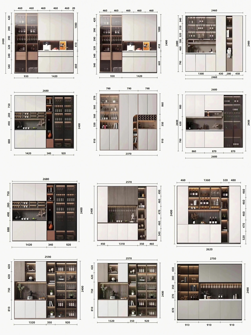 12款定制高端酒柜尺寸大公开75赶紧收藏 12款定制高端酒柜尺寸大