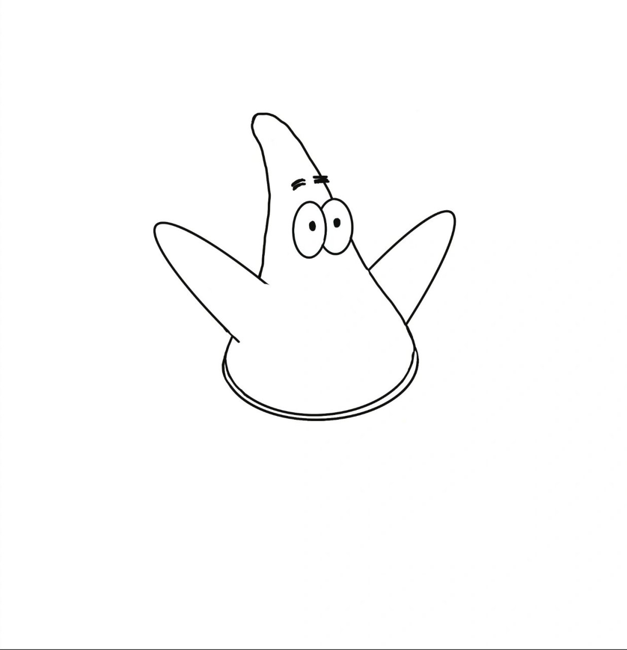 派大星|简笔画|内附教程|一起画起来吧