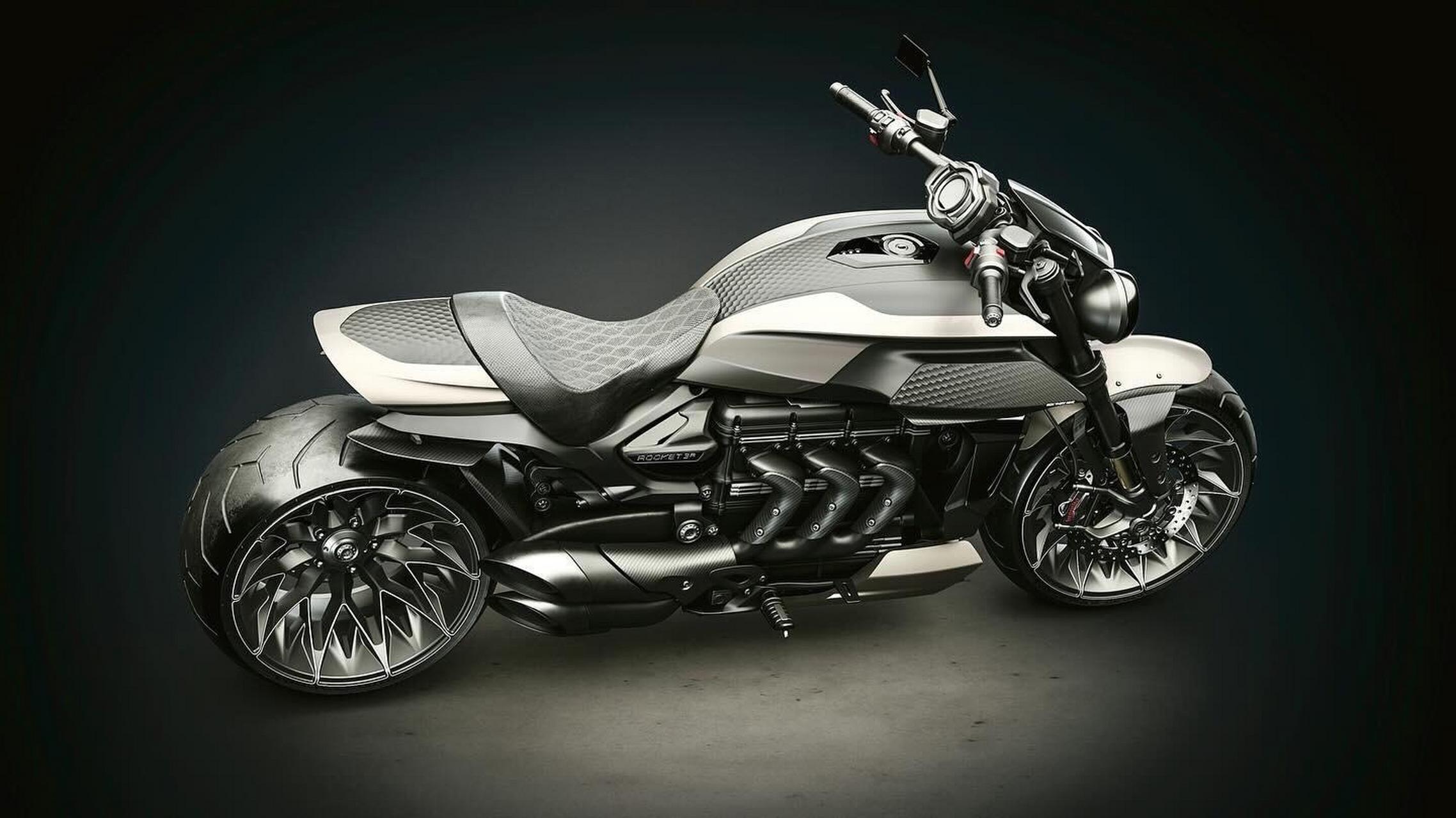 凯旋火箭3  2500cc排量.box39 作品 凯旋火箭 机车改装