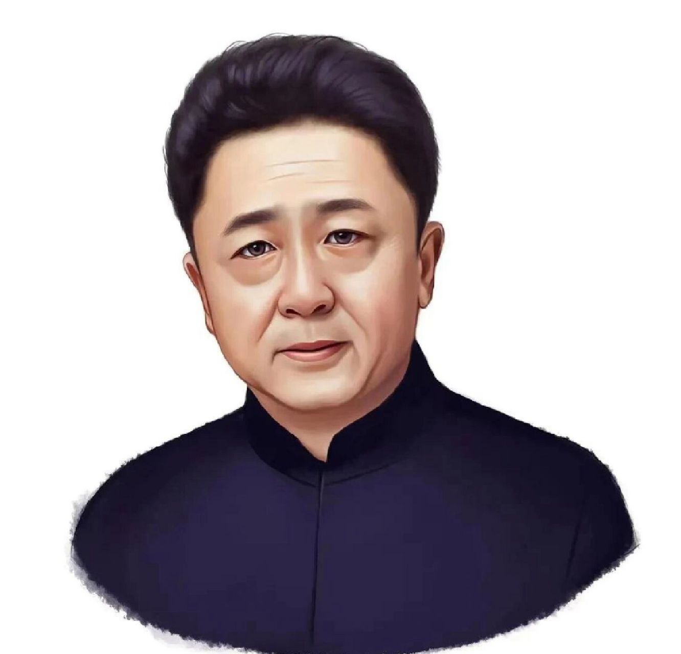 换个新头像吧,成熟稳重中年男士手绘头像!