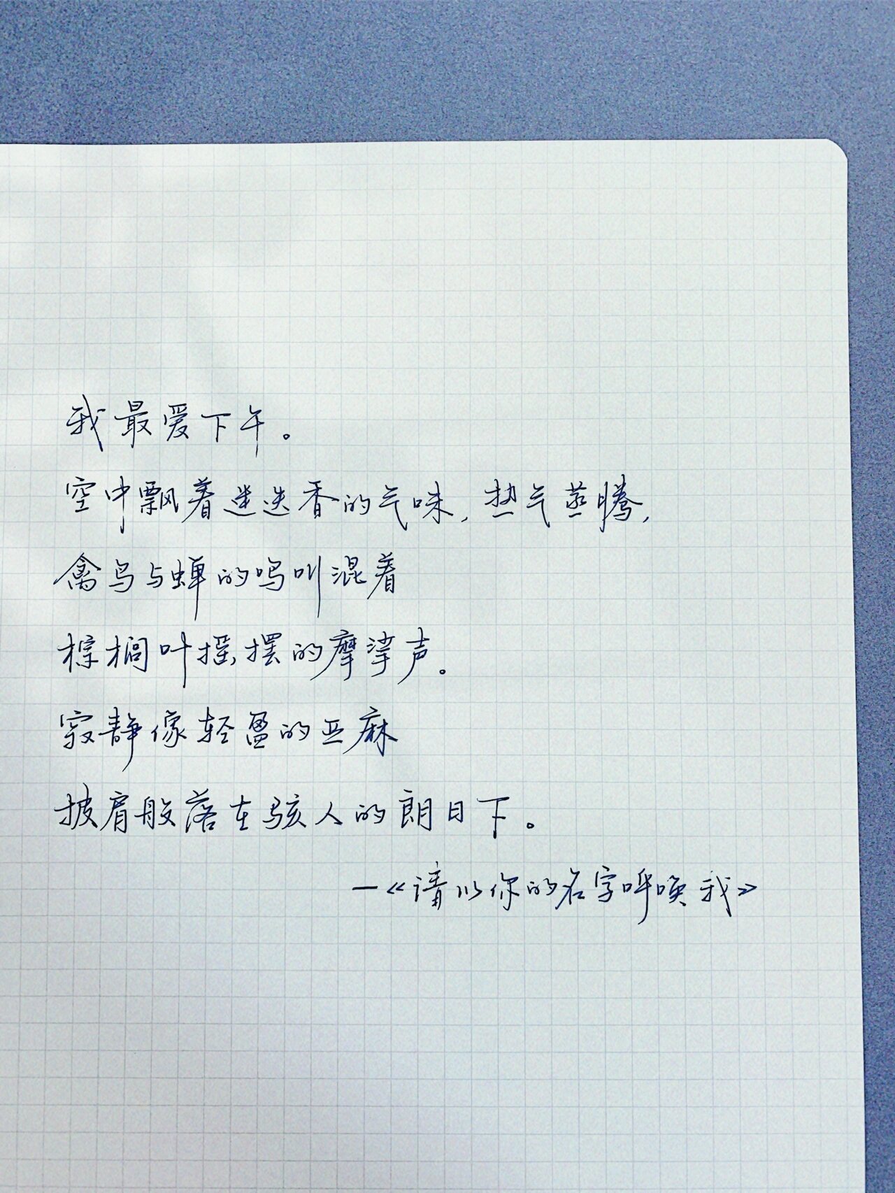 手写摘抄 | 你也贪恋这人间风景92