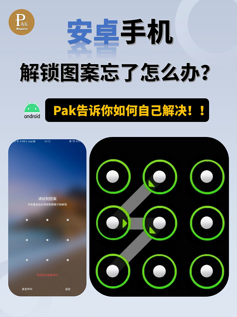 解锁图案忘了怎么办 现在智能手机📱都有智能解锁方式,传统密码解锁