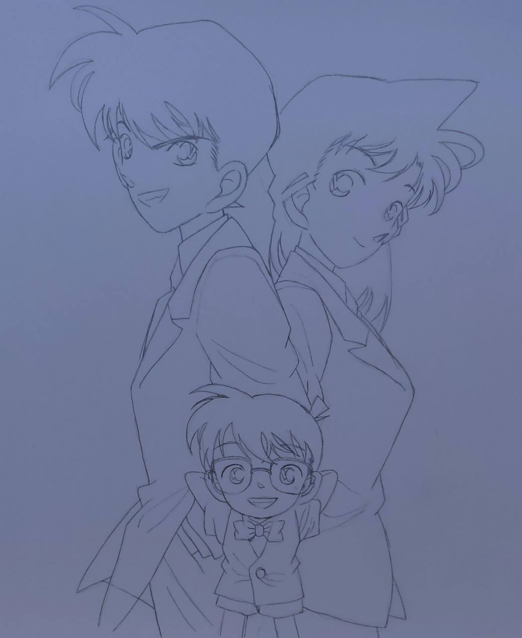 新一&小兰&柯南