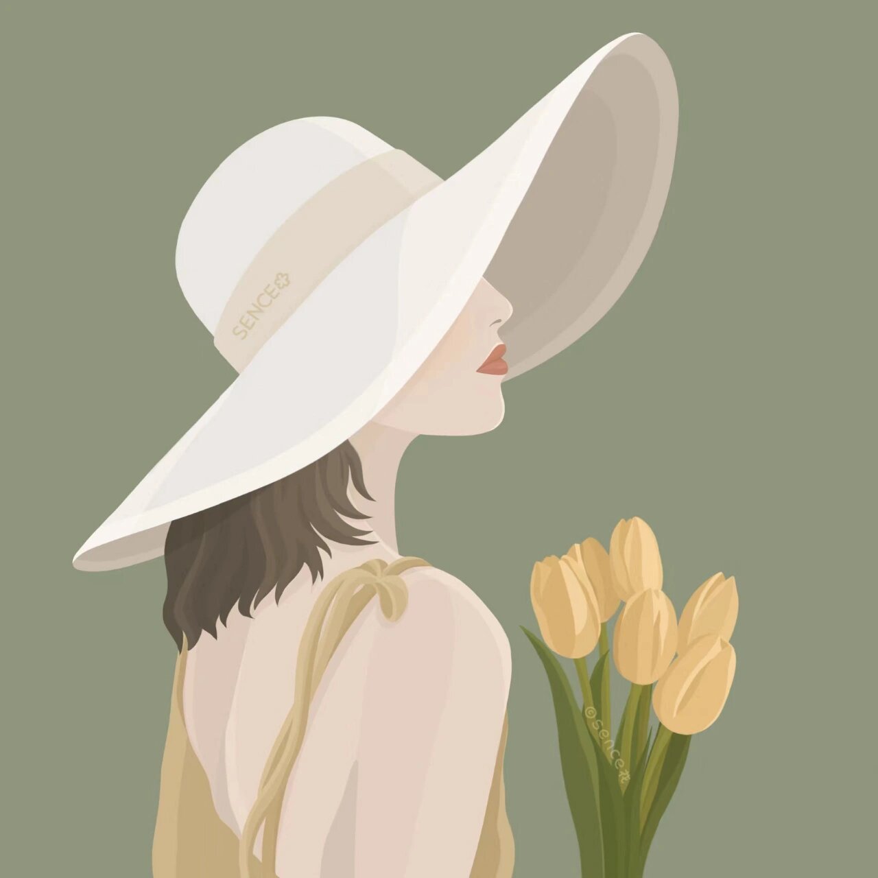 女生头像帽子侧脸背影 别在最好的年纪,辜负最好的自己