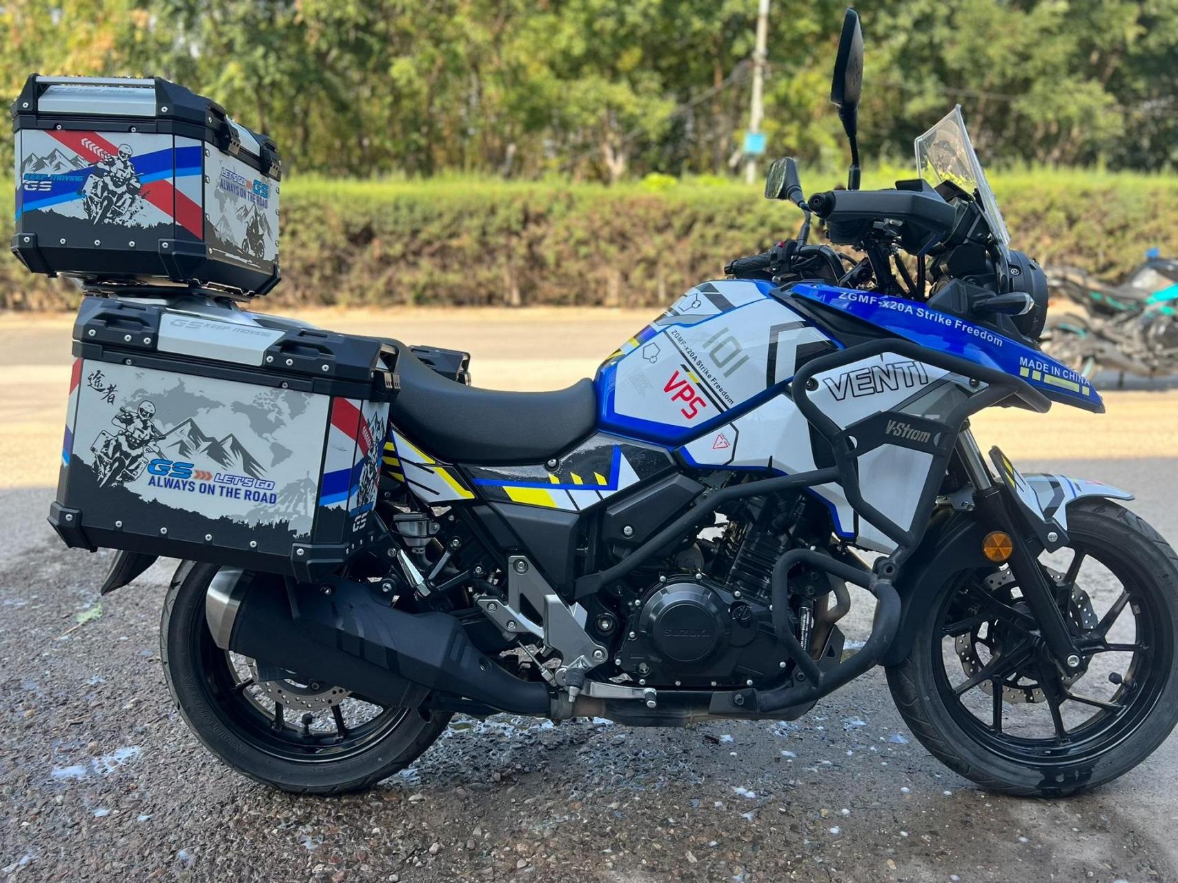 铃木dl250三箱改装铝合金三箱/边箱/尾箱