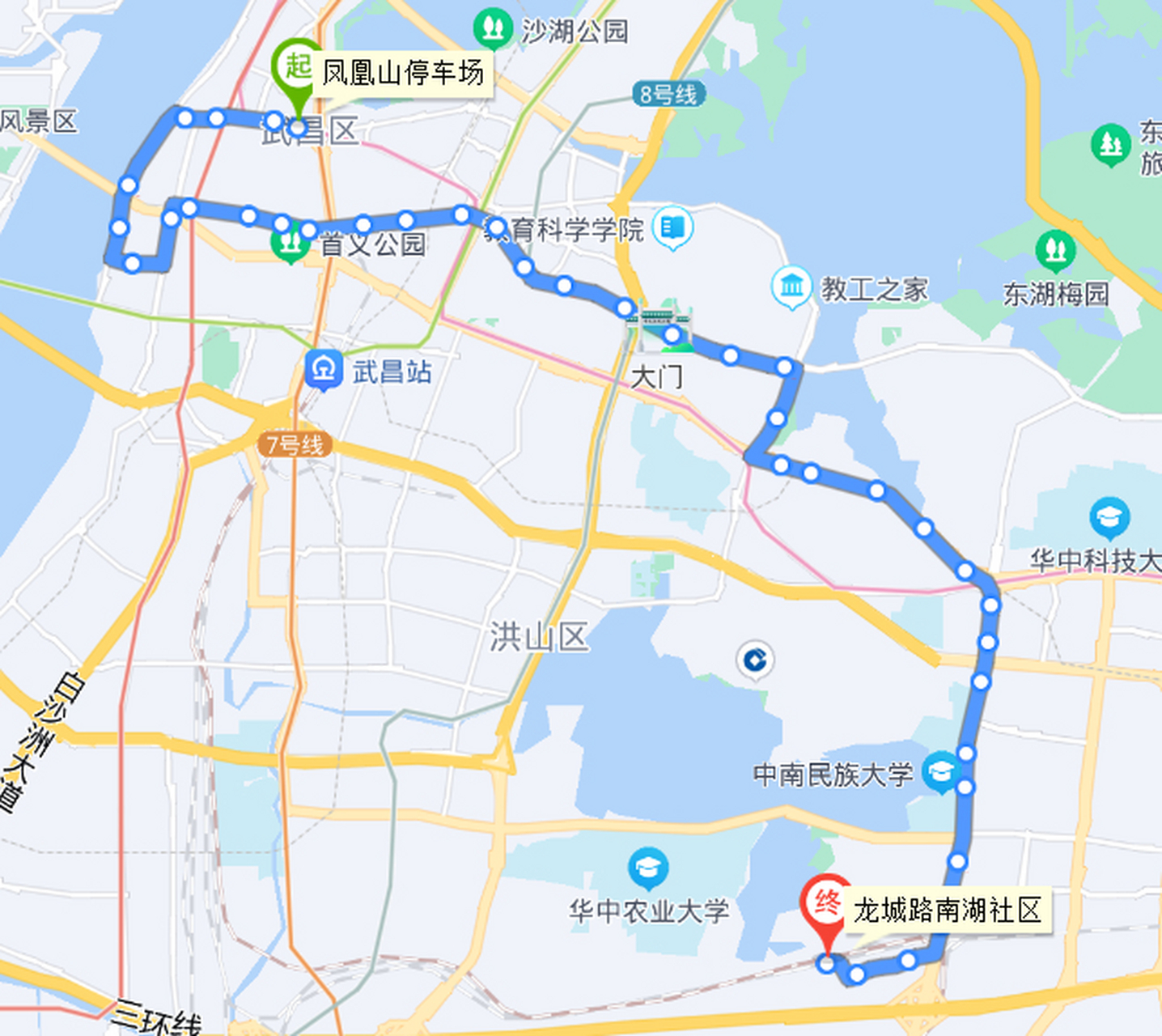 光谷这条公交线路调整 572!