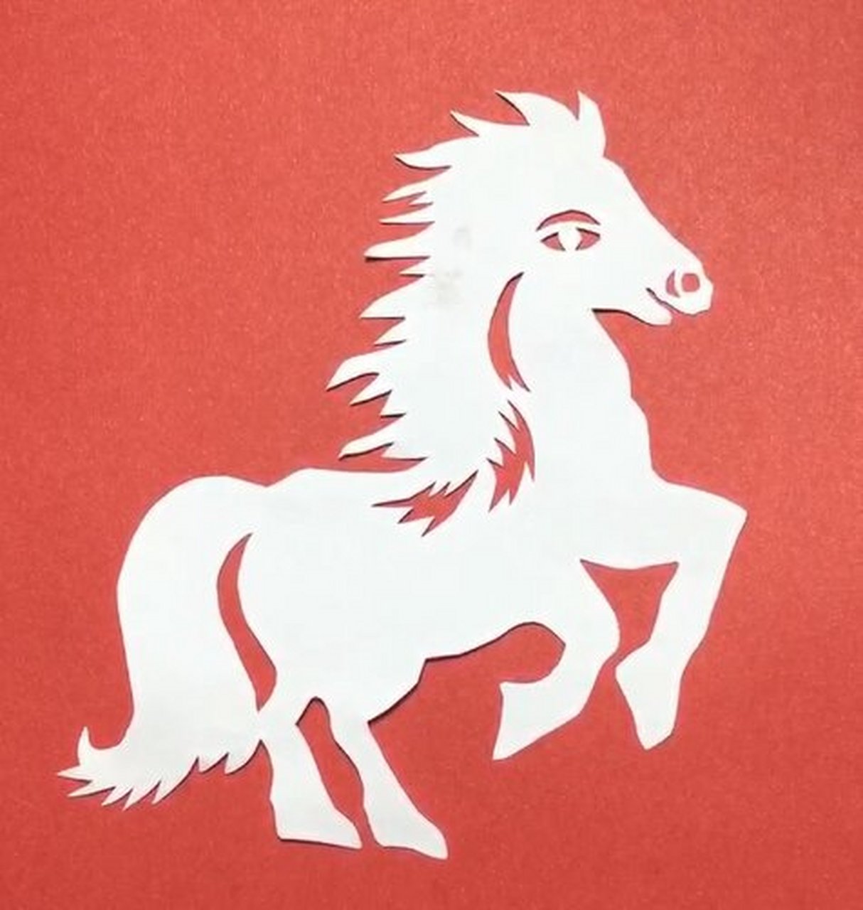 十二生肖剪纸马到成功 #剪纸#0202#手工剪纸#0202#手工#02