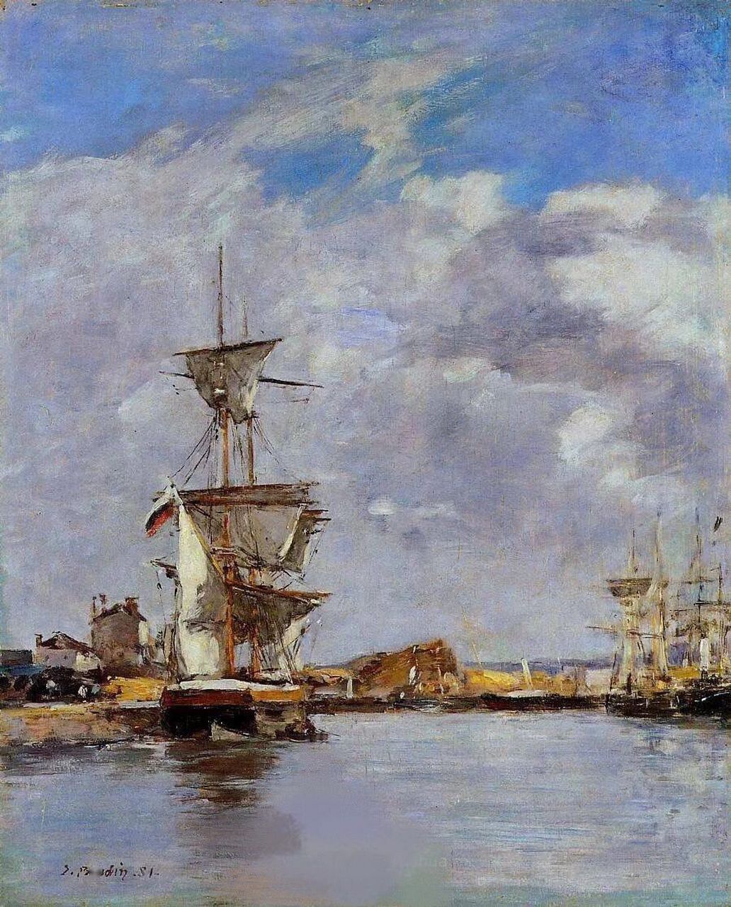 莫奈恩师欧仁·布丹|印象派高级灰调风景油画 欧仁·布丹 (eugene