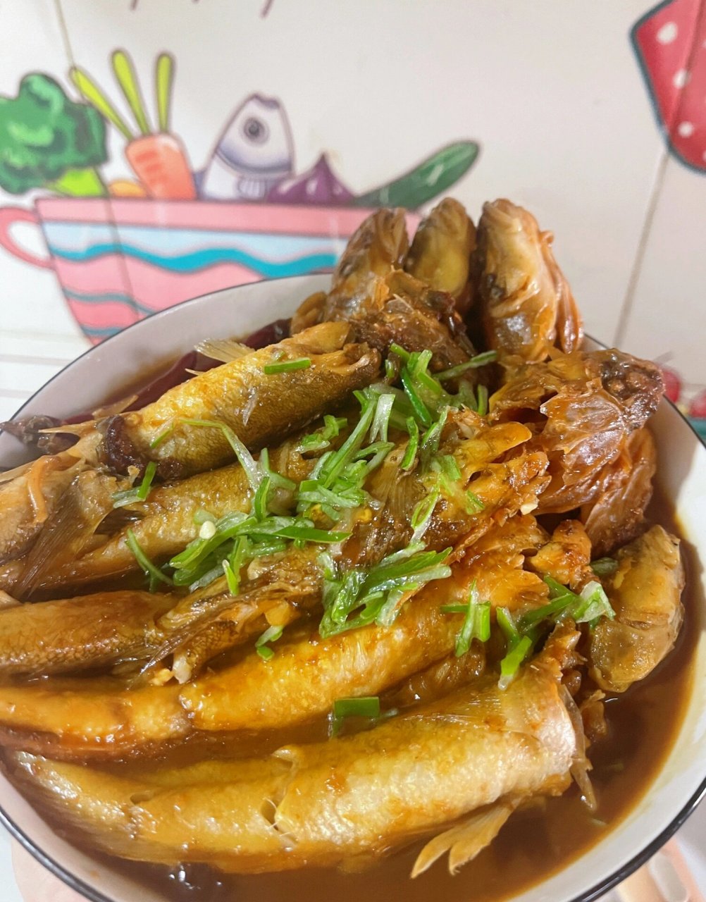 996993今日食谱 红烧沙光鱼 	 准备食材 16615沙光鱼处理