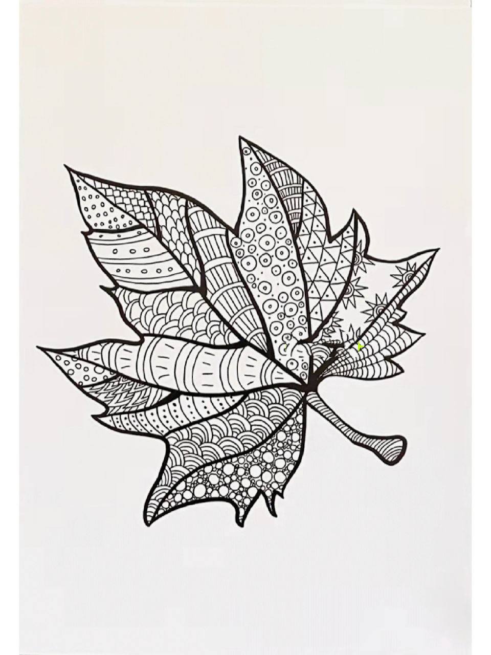 附大图)黑白创意线描装饰画创意美术儿童画