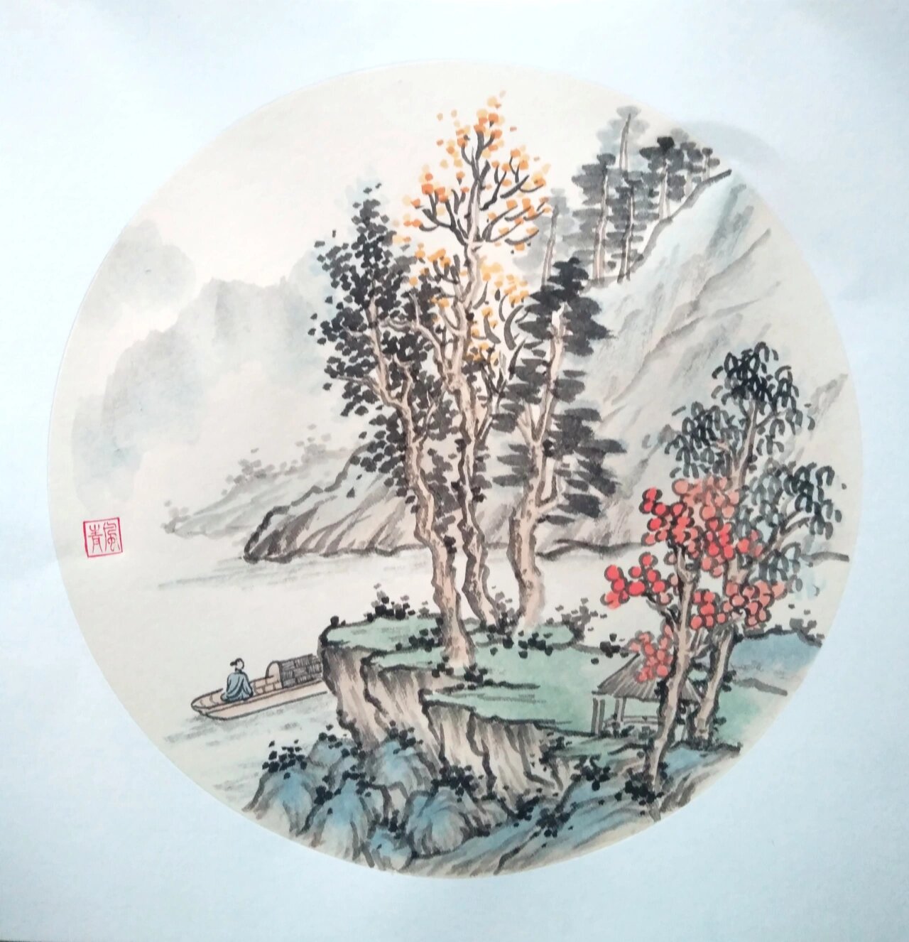 简单国画山水(含步骤图)