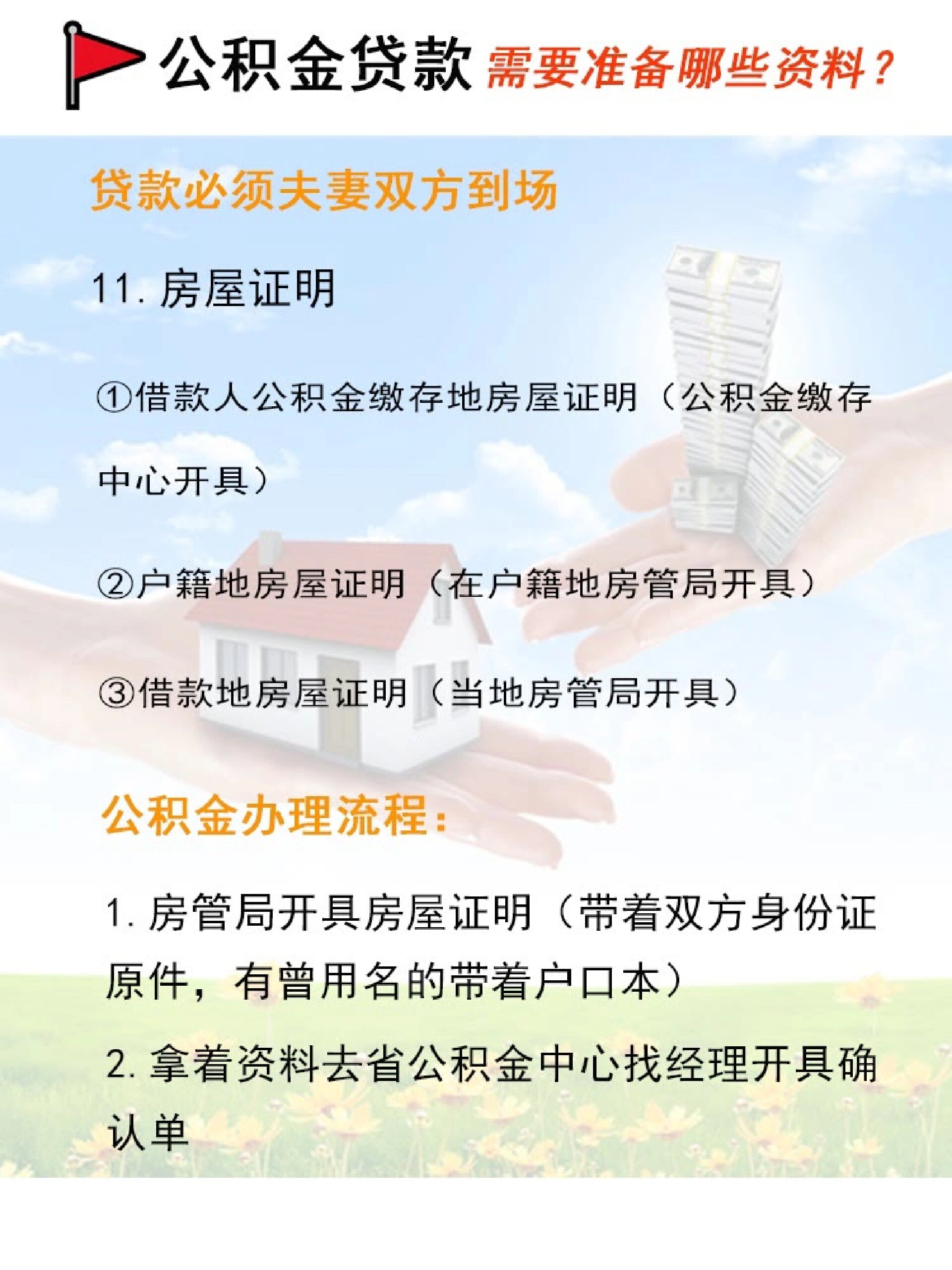 公积金贷款需要准备哪些资料呢96