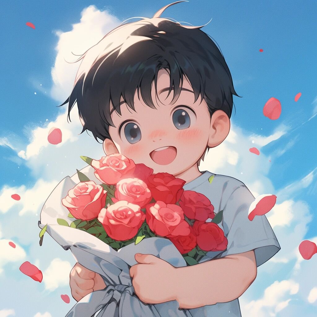 男生手捧玫瑰花头像👦🏻爱了爱了❤️❤️