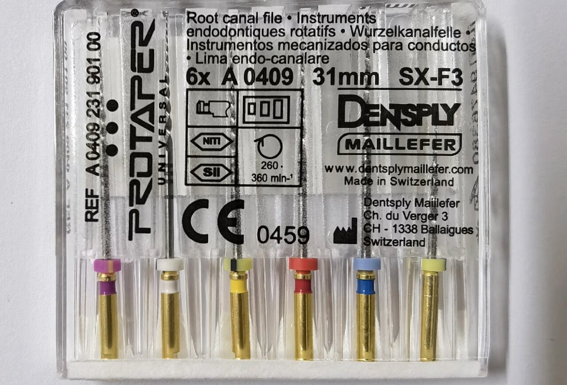 牙科口腔医疗器械根管锉—protaper 登士柏protaper机用镍钛锉 机扩锉