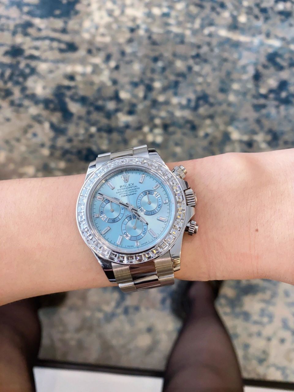 劳力士迪通拿116506冰蓝迪 加钻 劳力士迪通拿116506冰蓝迪 2018-11月