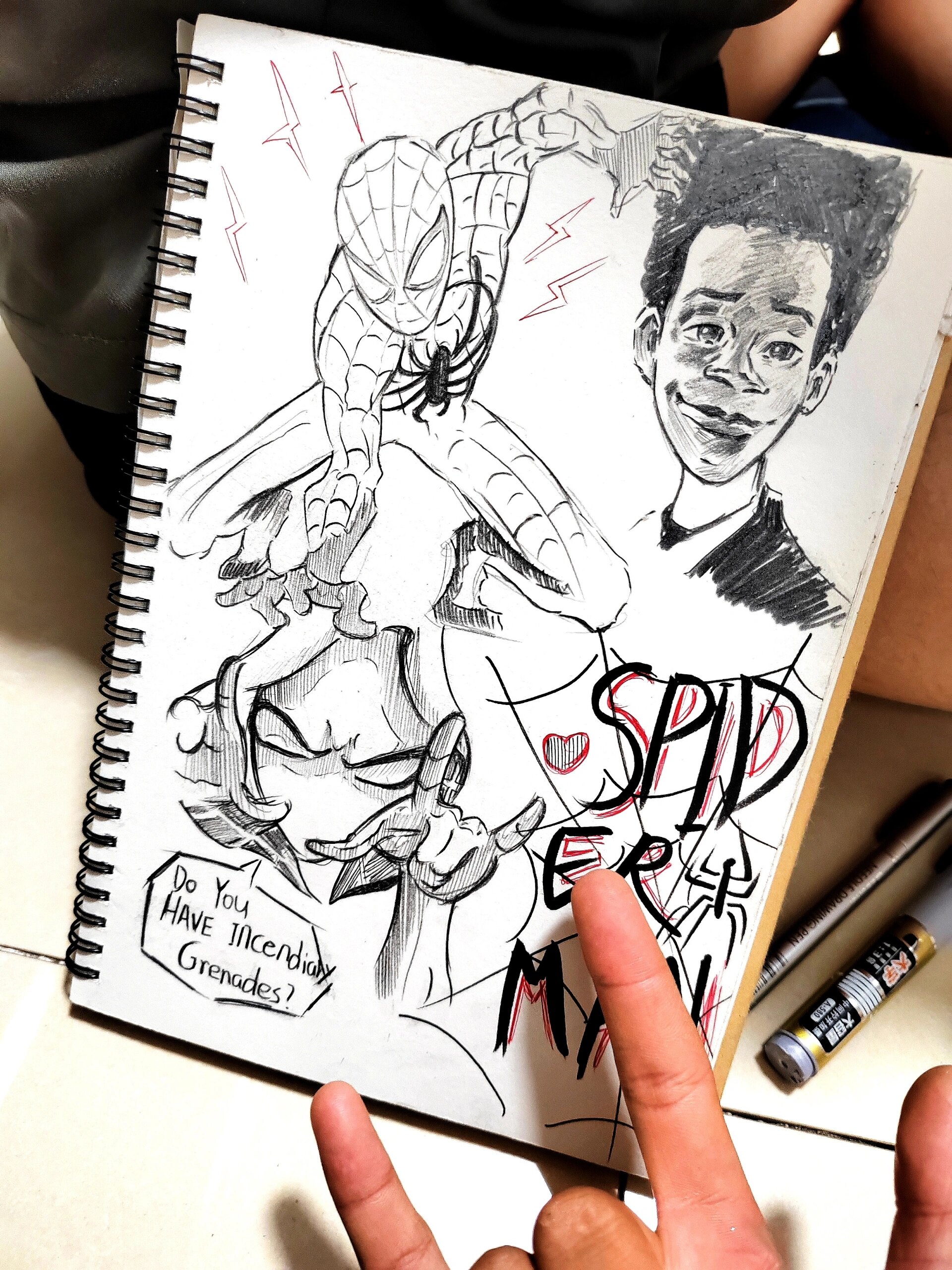 蜘蛛侠手绘