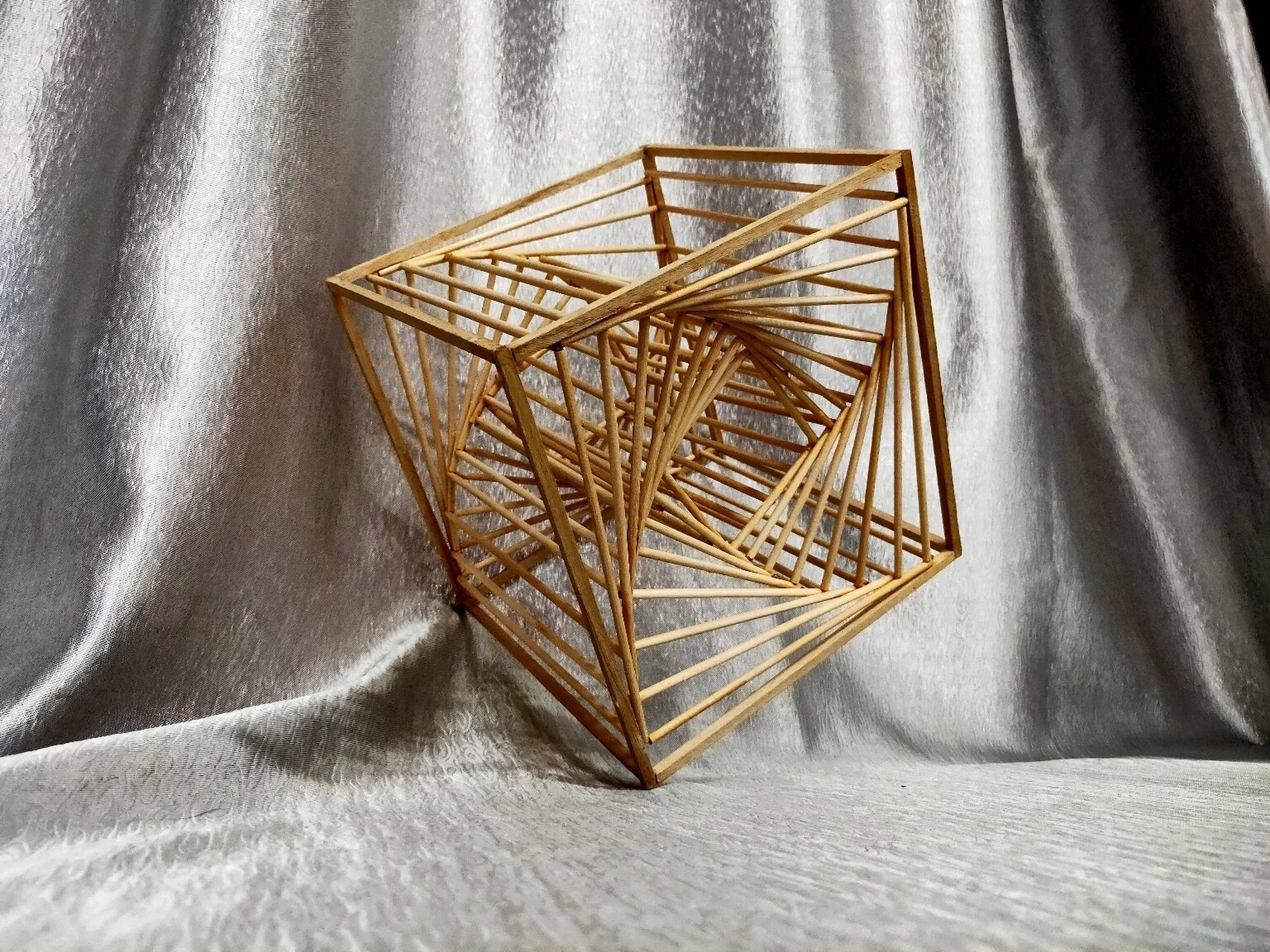 大一立体构成正方形体硬线