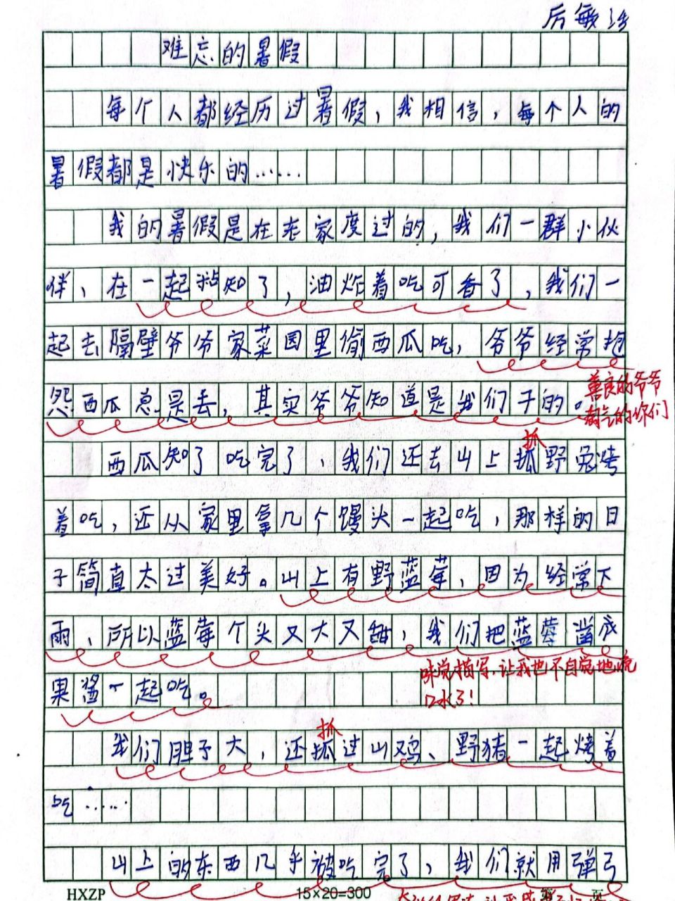 作文《难忘的暑假》 勾起了无数人的童年美好回忆