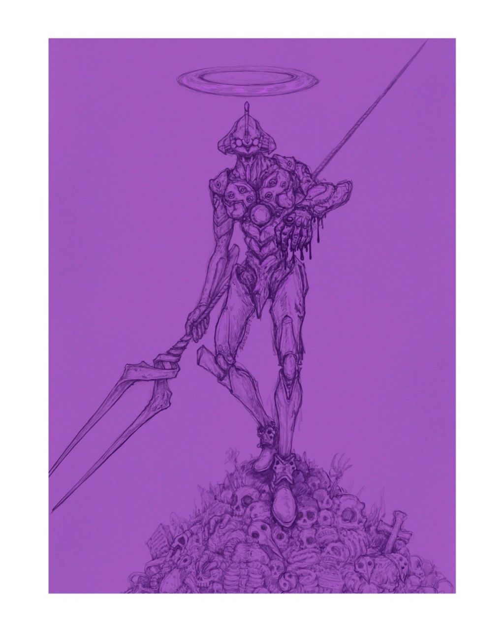 插画分享:eva 新世纪福音战士 六号要去看庵野秀明的展了!
