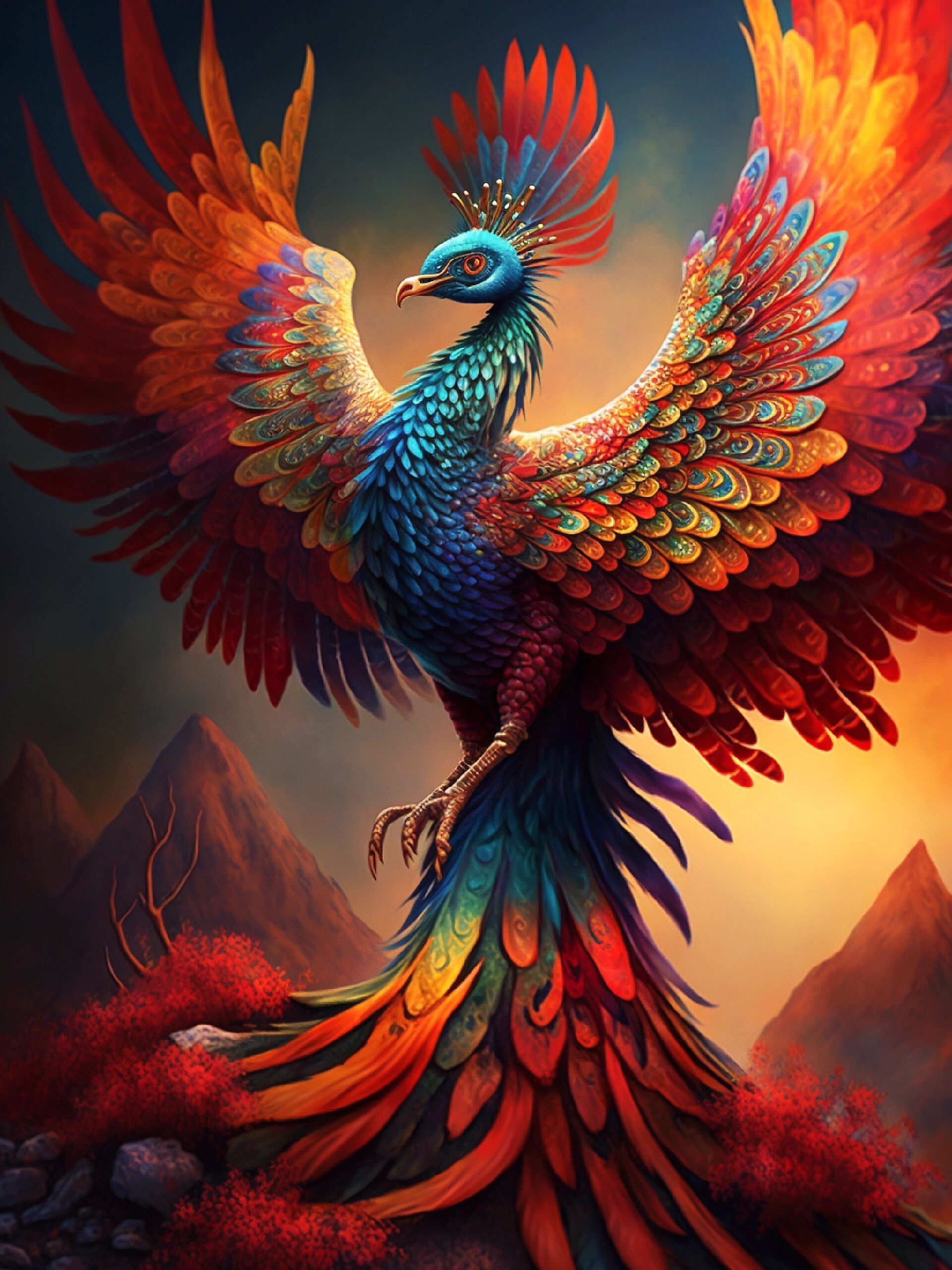 遇见凤凰,富贵吉祥,涅槃重生,纳福祥瑞