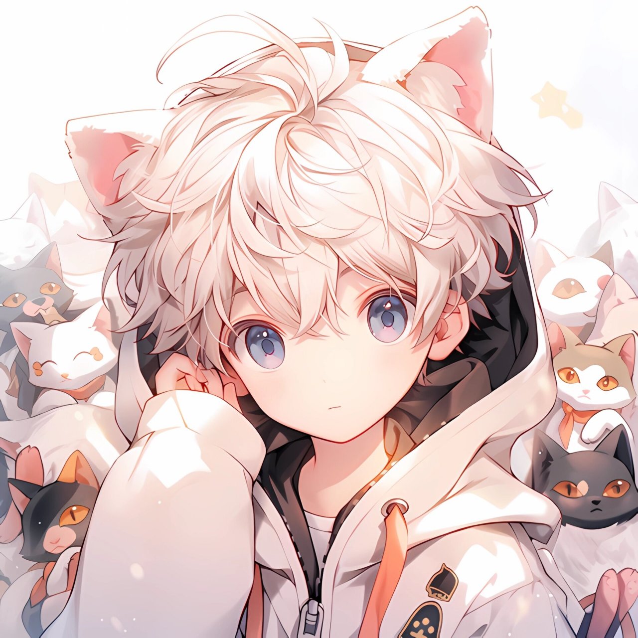 可爱头像|猫猫男孩 #男生头像# #动漫头像# #动漫男头# #正太# #男头