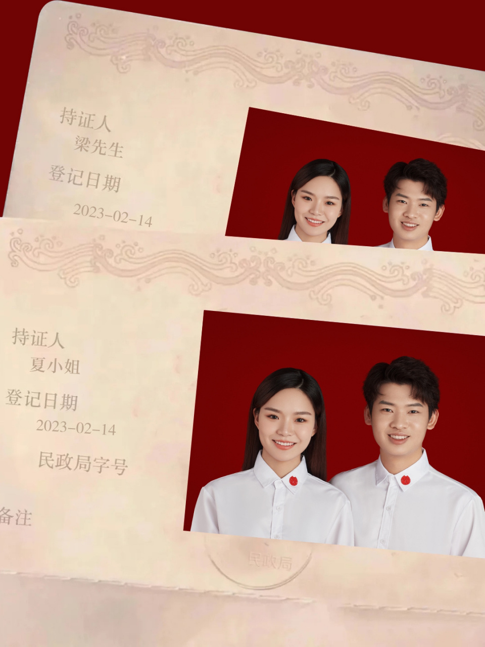 2023年结婚证照片新规定!