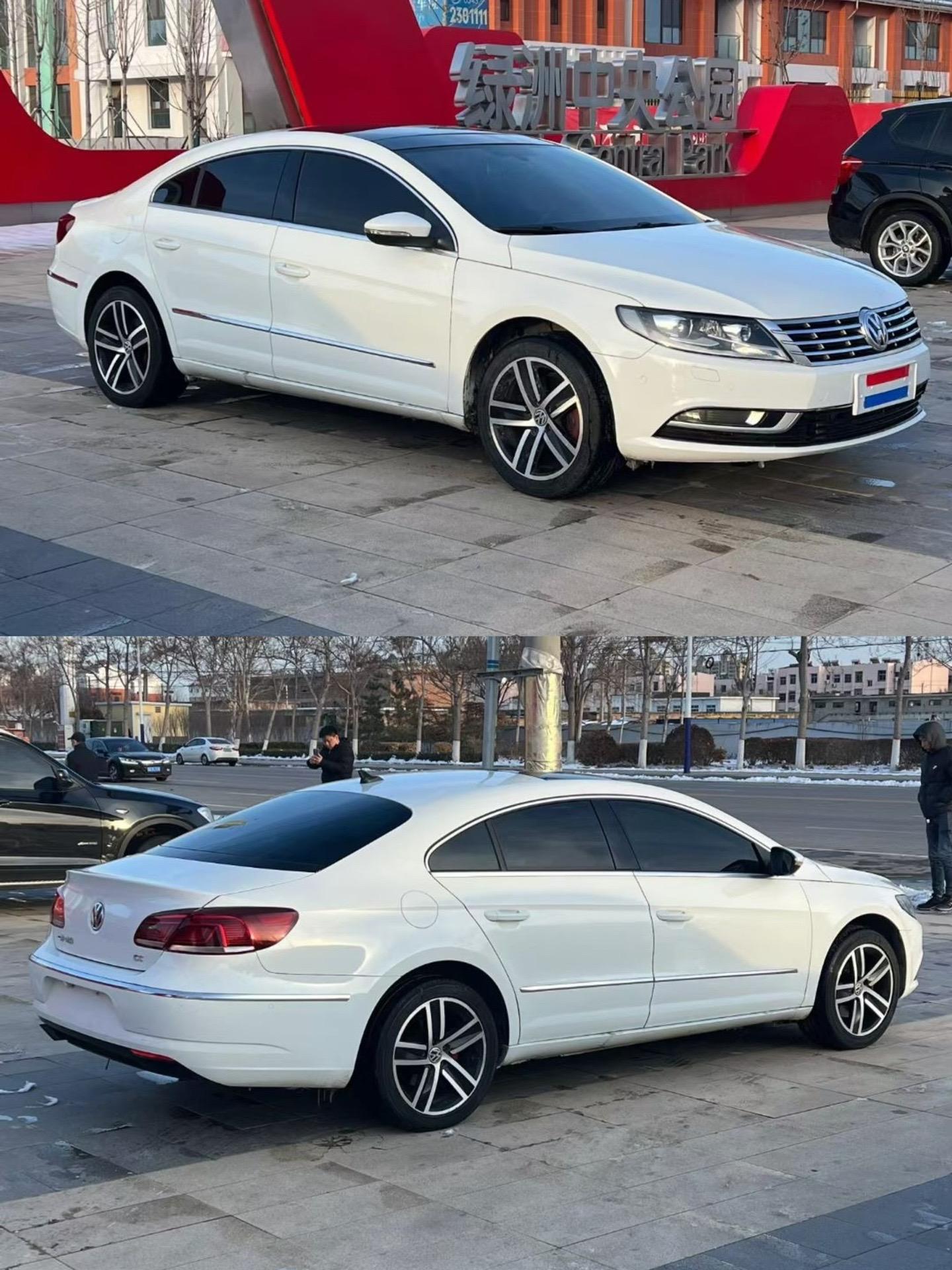 2013年7月最美珍珠白色大众cc2.0t si豪华型高配,个人私家车!