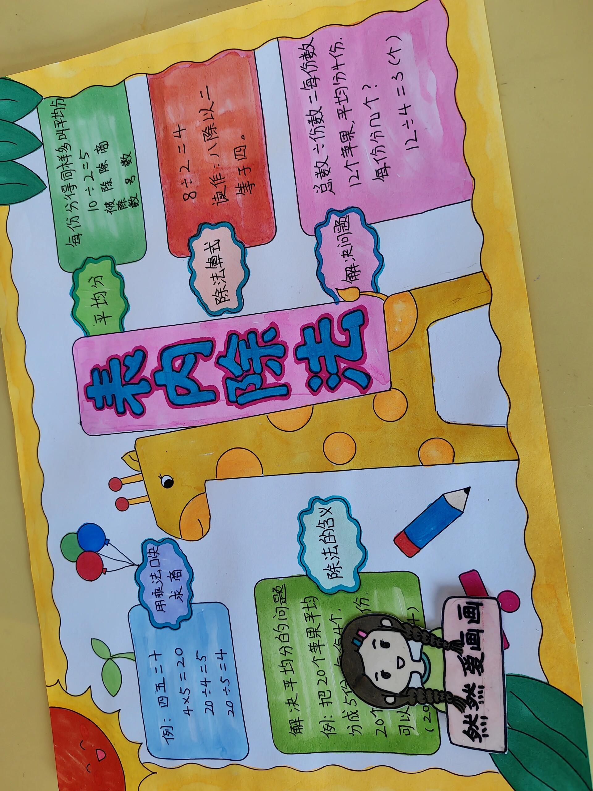 小学生数学手抄报