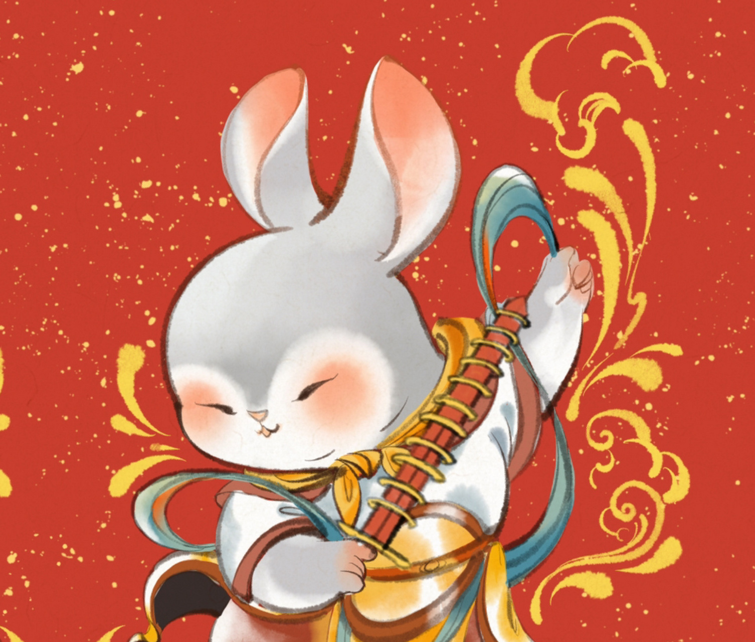 门神到92        一起来画古风兔团练课程正在进行中～～～!99