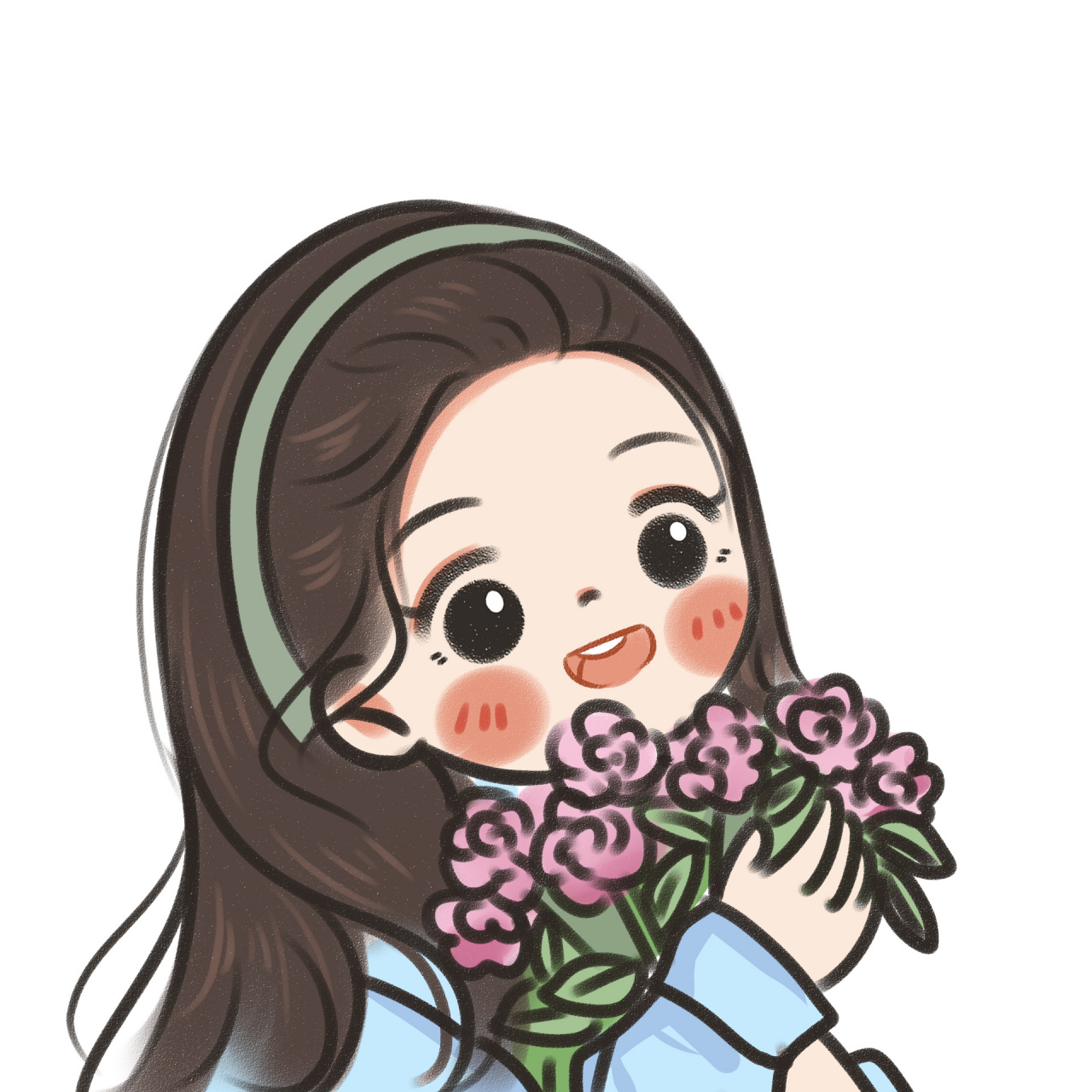 捧花情侣头像96 永远幸福快乐7215 可自用9215商用