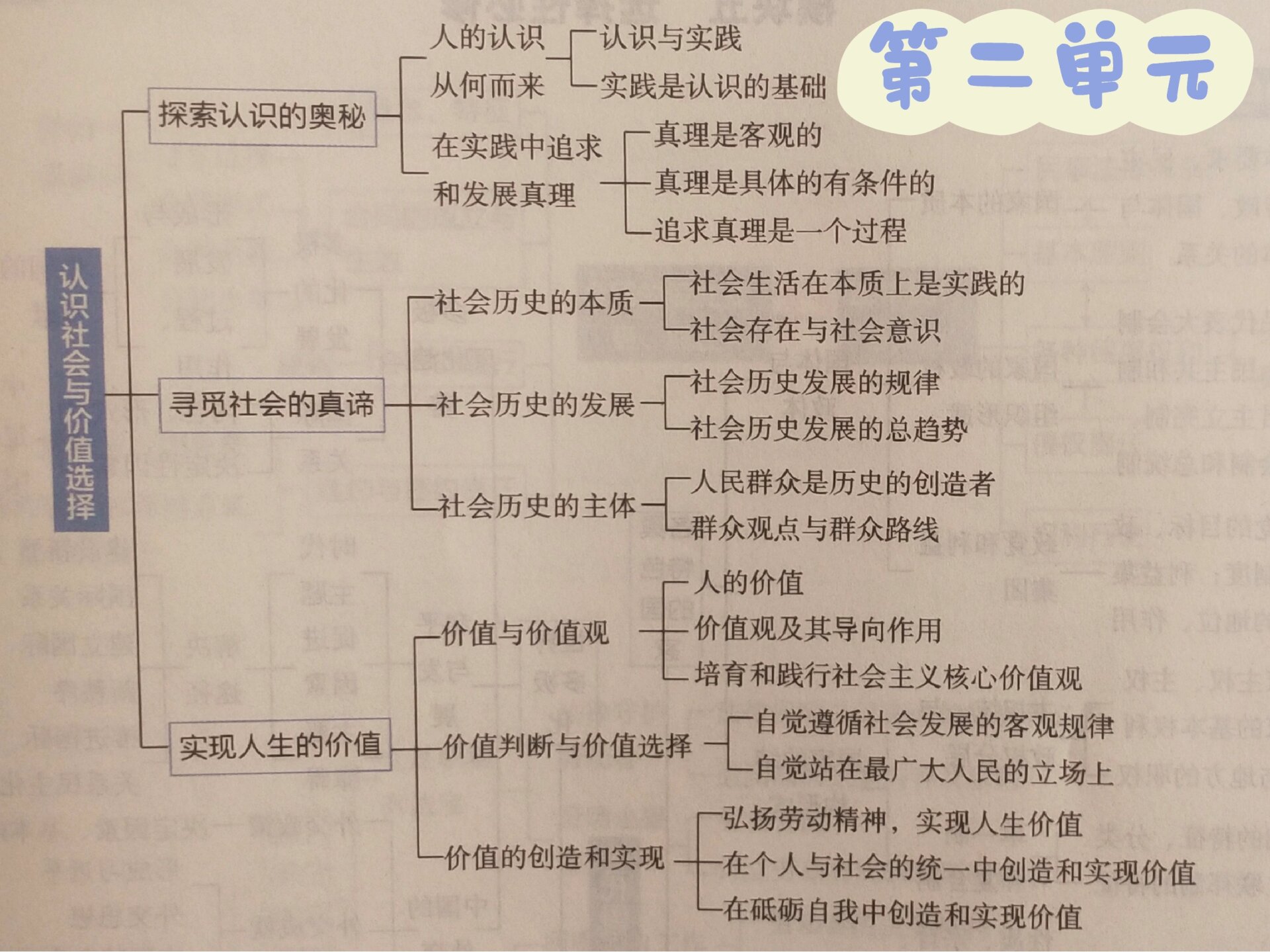 政治必修四知识框架图片