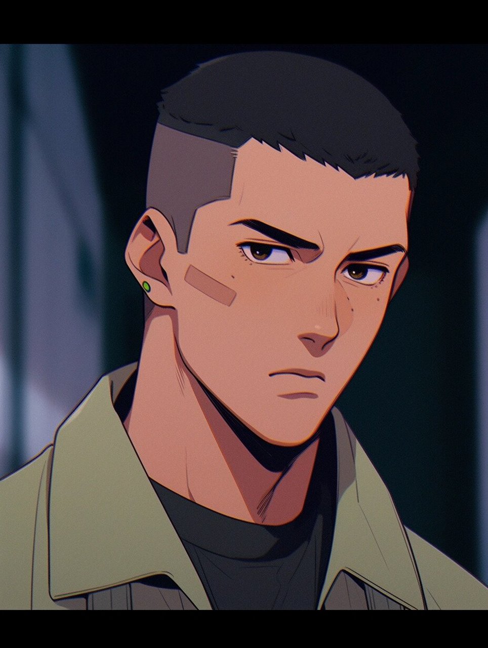 高质量复古寸头男头2 英雄本色