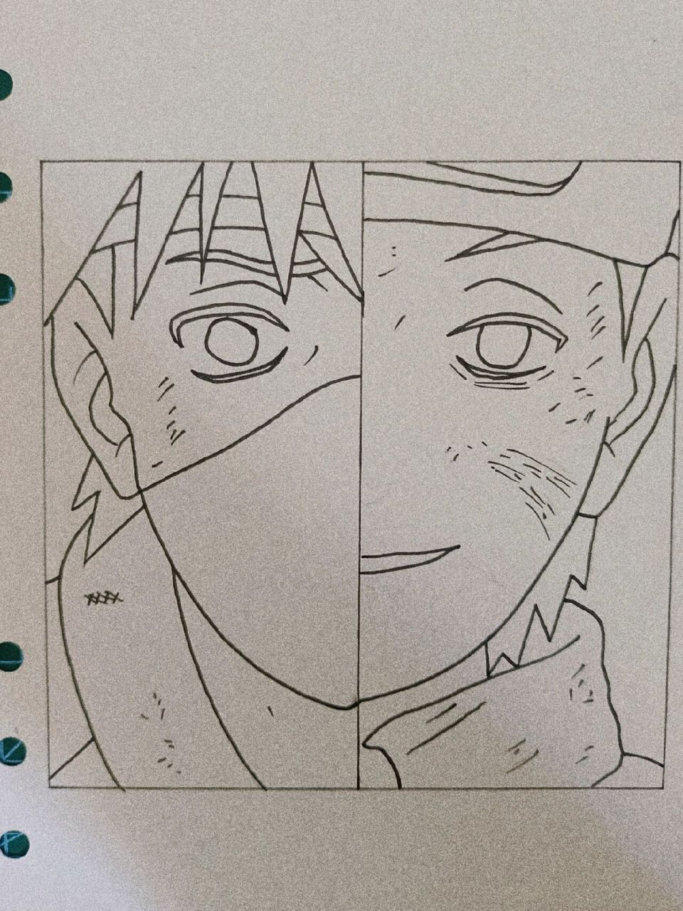 手绘##火影忍者##带土##卡卡西##马克笔手绘