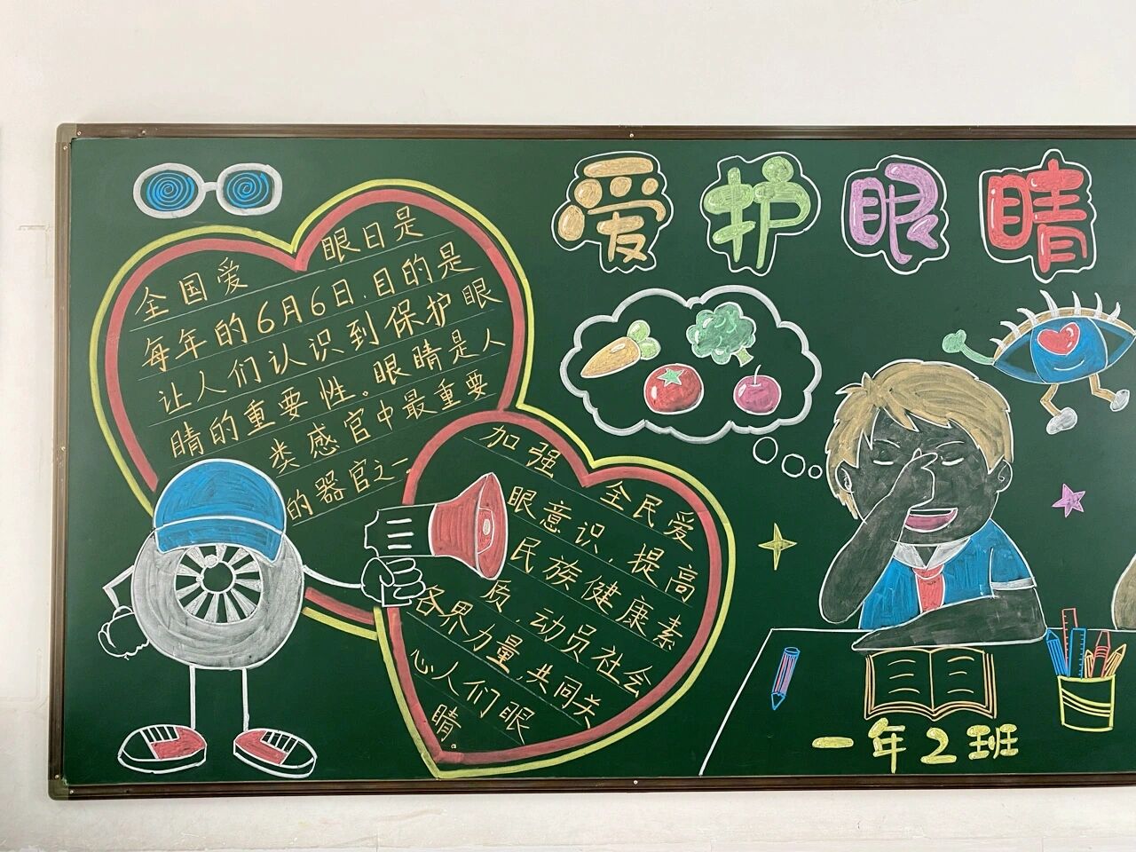 爱护眼睛黑板报