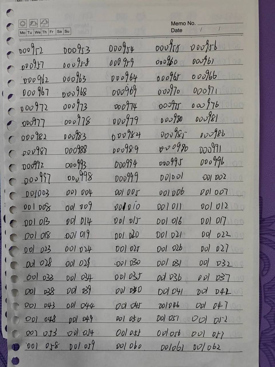 6位数密码000752～001260 挑战 挑战六位数字密码大全day2!