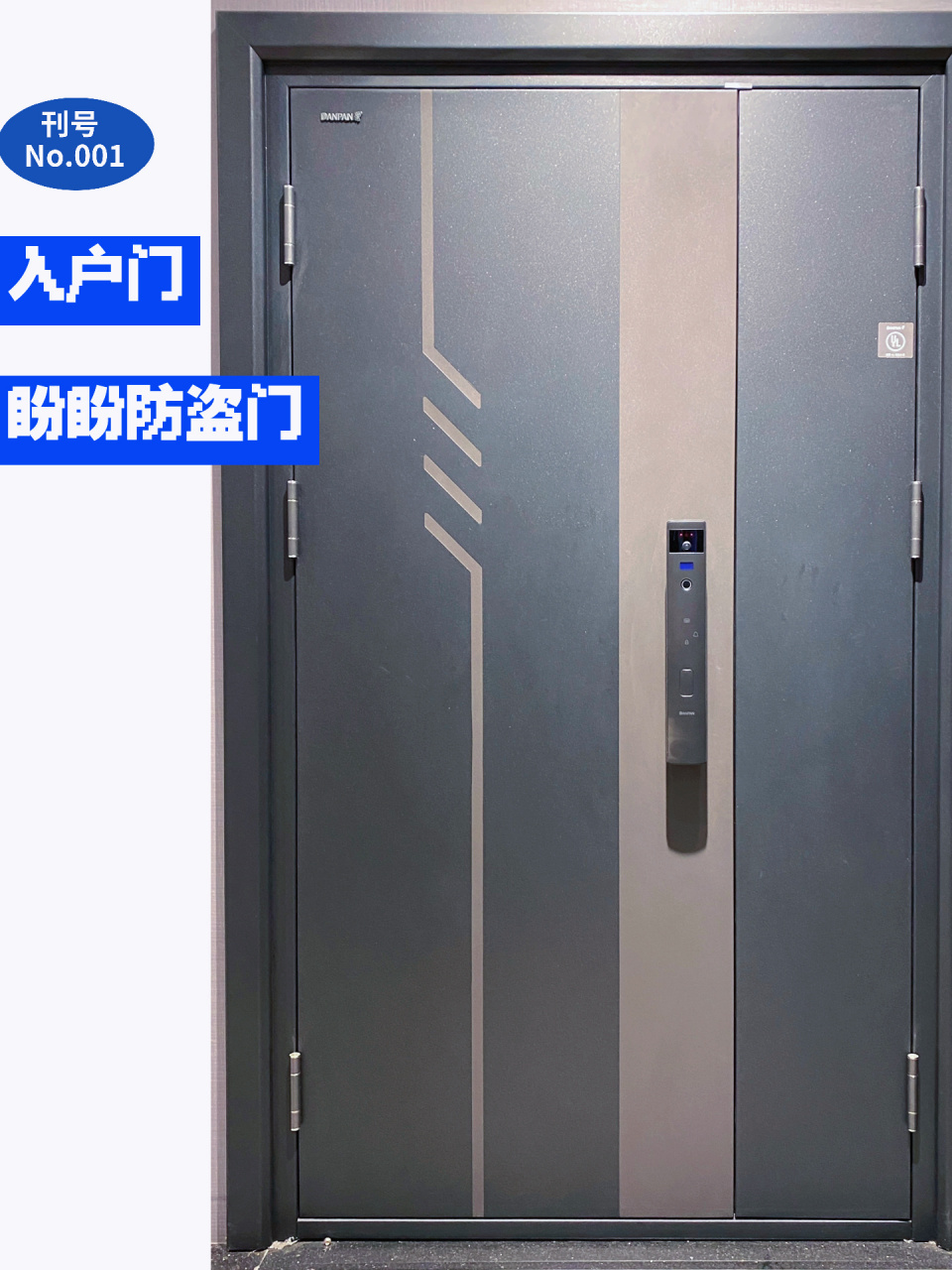 入户门丨盼盼防盗门 钢质甲级防盗门/入户门 简洁线条设计,切割出干净