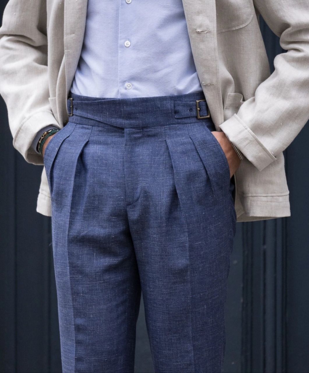 绅装之「西裤」的灵魂所在:裤腰90 7415常见定制西裤腰部做法