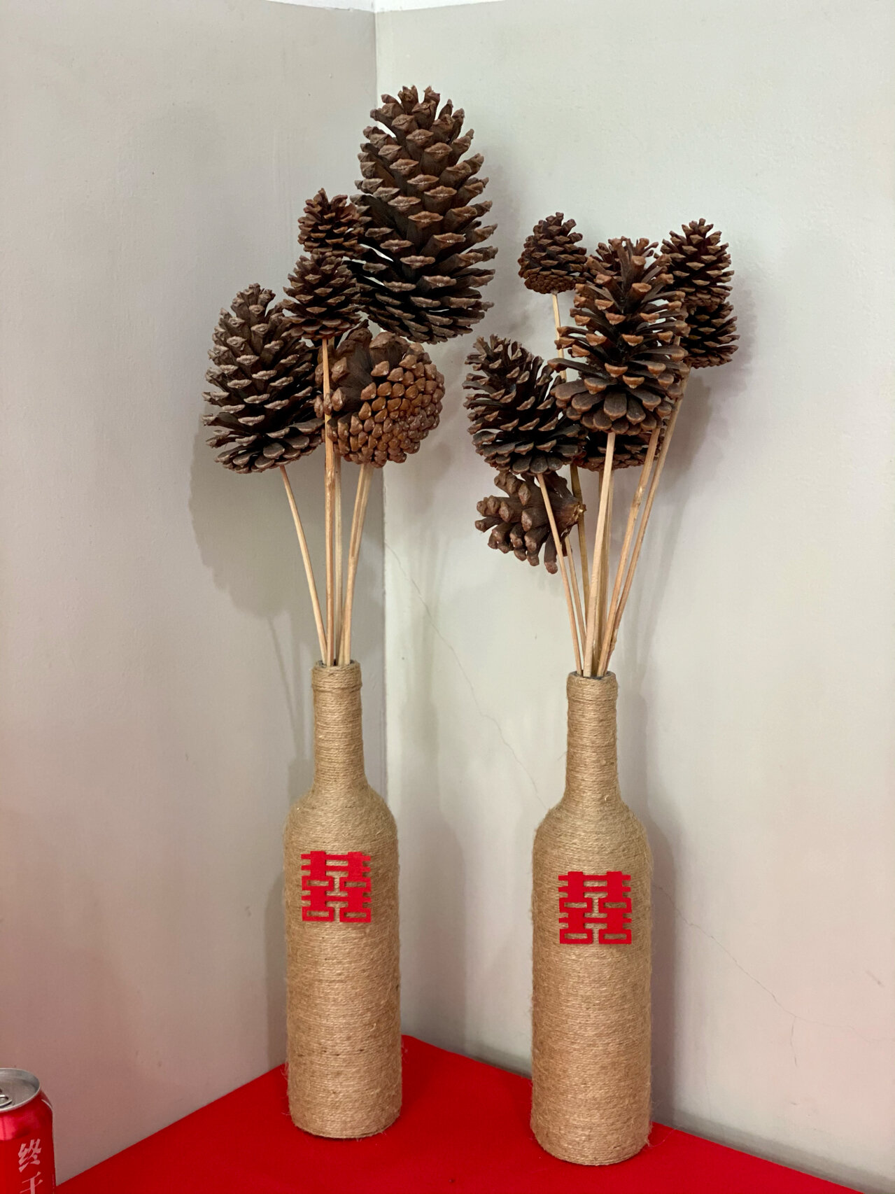 红酒瓶diy花瓶🌷