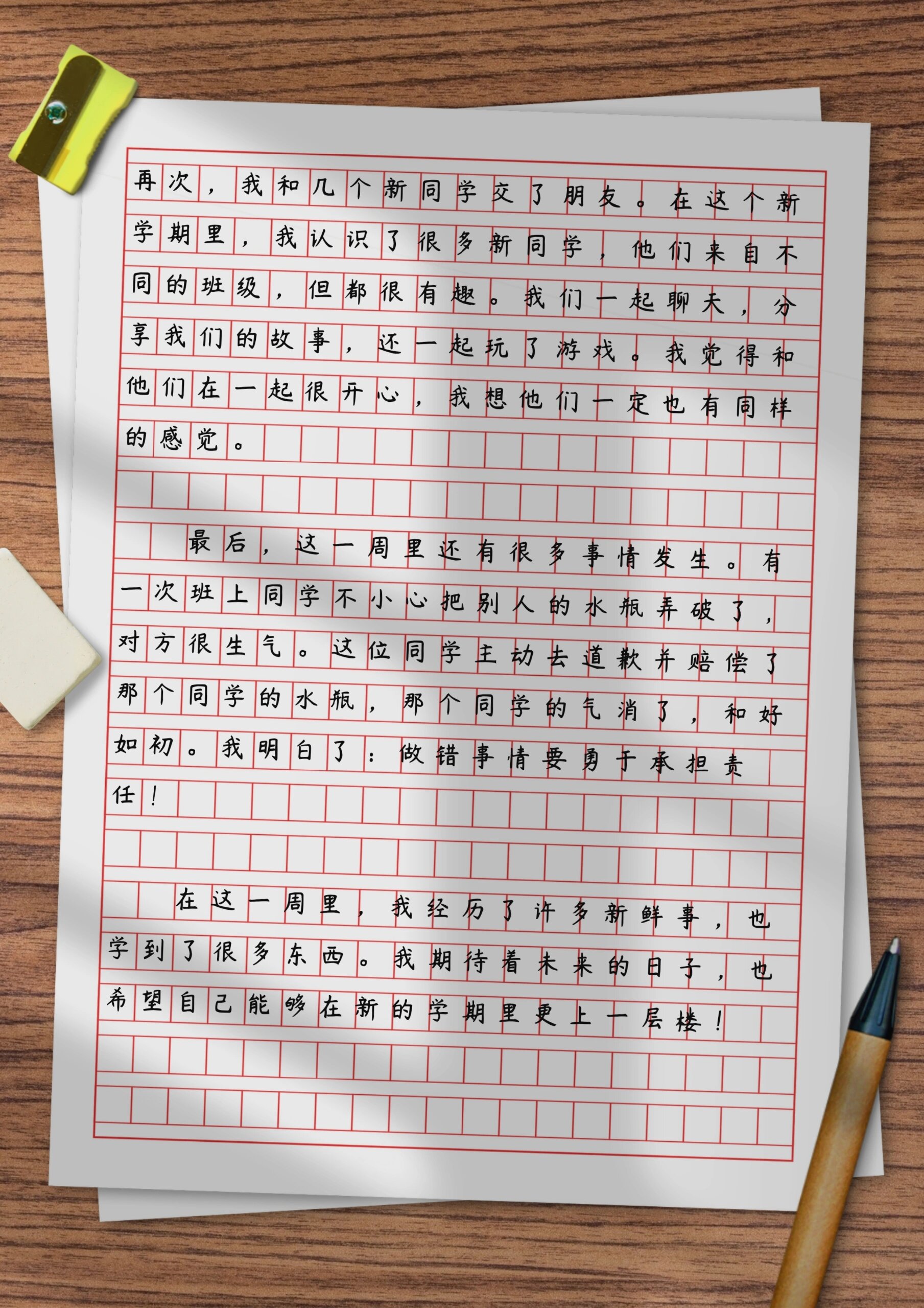 566【小学生五年级新学年周记】语文习作 新学年第一周的所见所闻