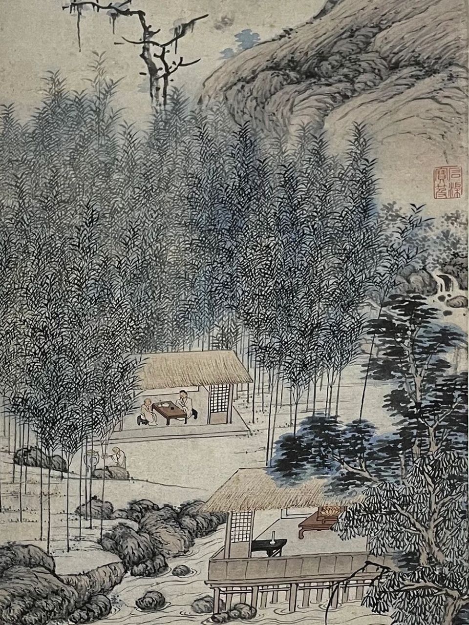 【沈贞 明 《竹炉山房图》】 【沈贞 明 《竹炉山房图》】 明 沈贞