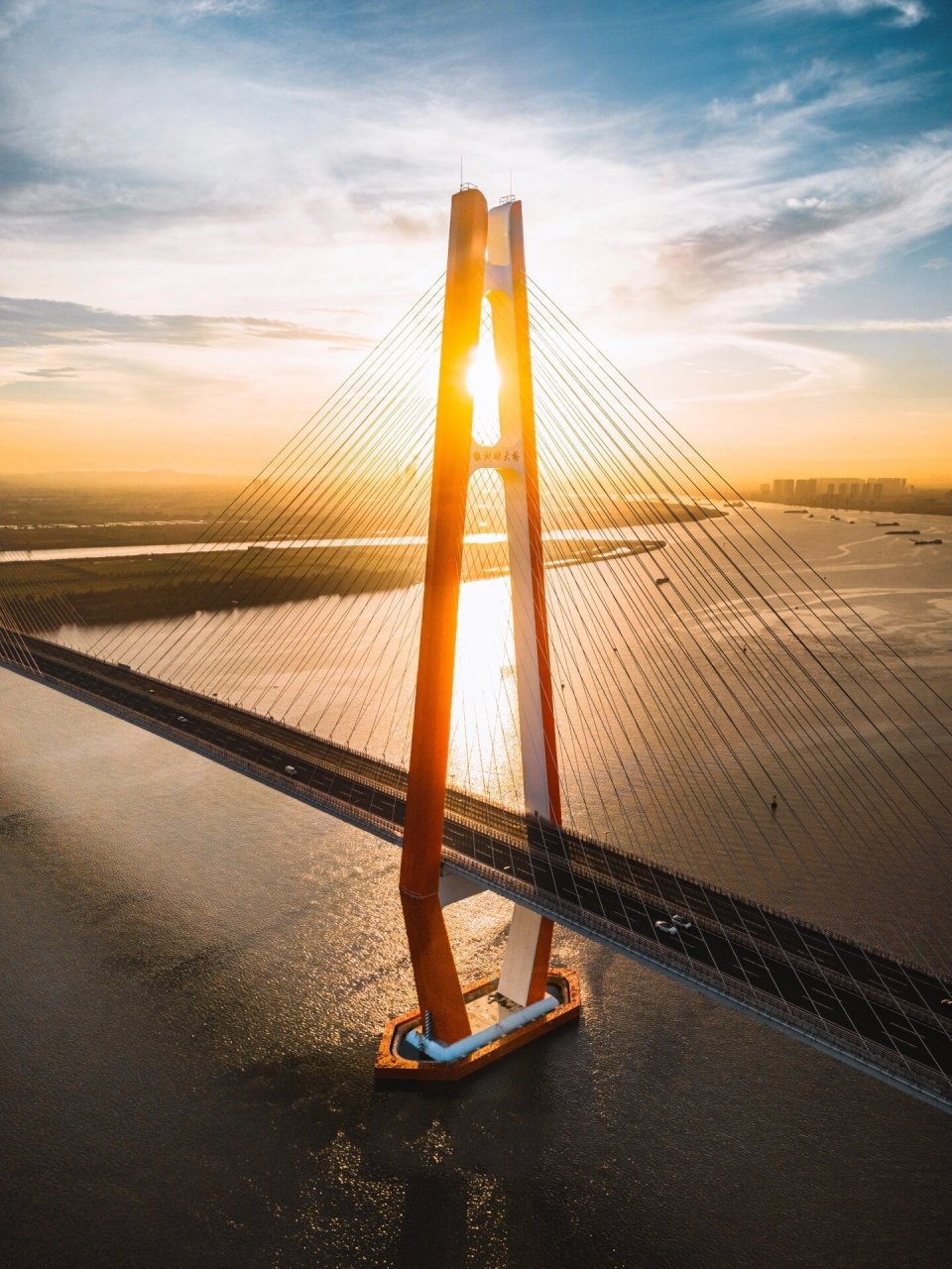 航拍江门📷 |新会银洲湖大桥🌅 时隔431天打卡银洲湖大桥,舒服.