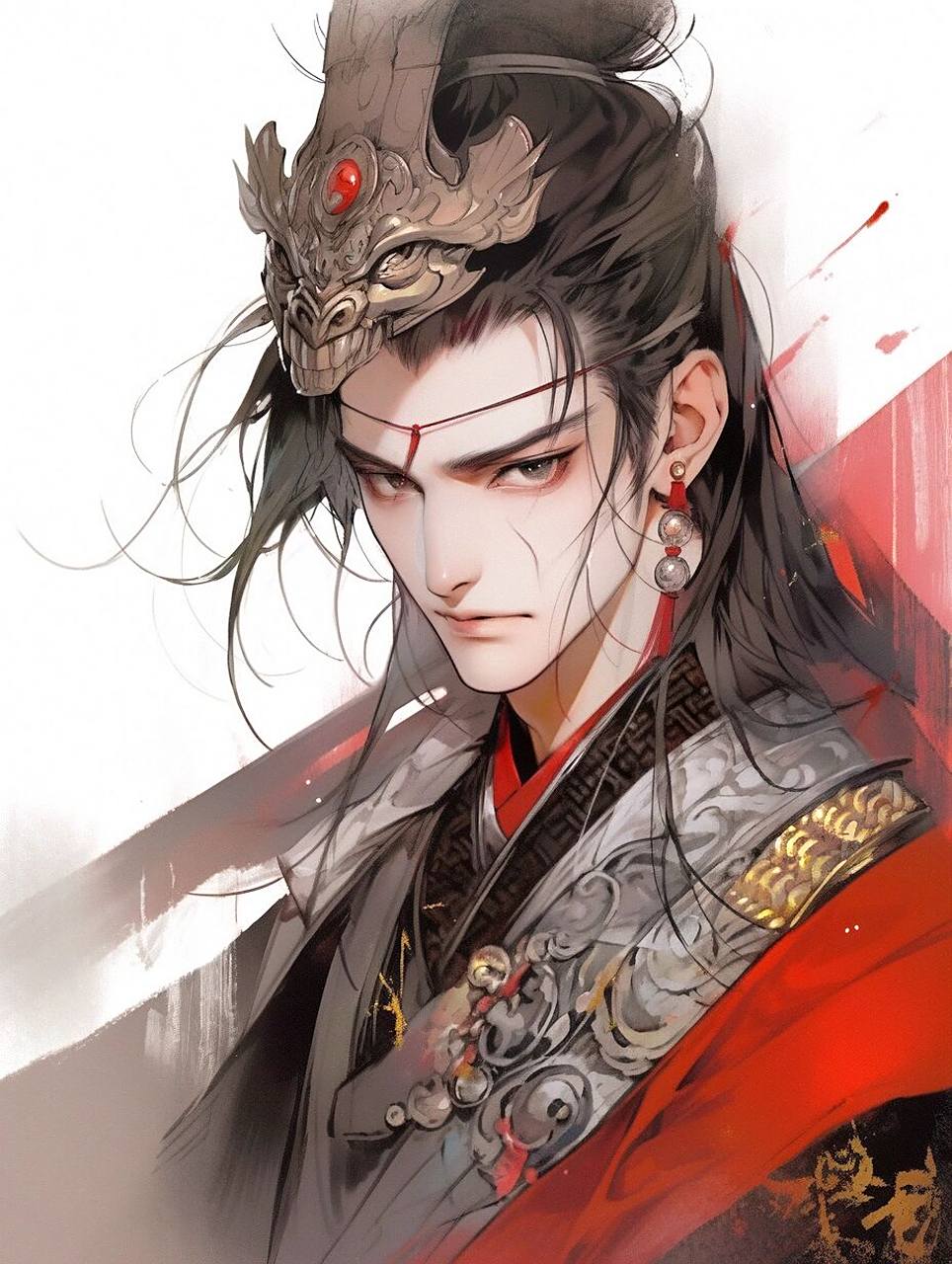 古风少年将军头像壁纸 这张脸是ai理解下的嬴政